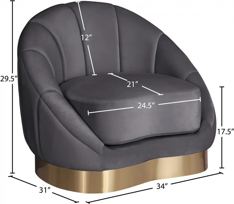 Shelly Velvet Upholstered Chair - Image 17