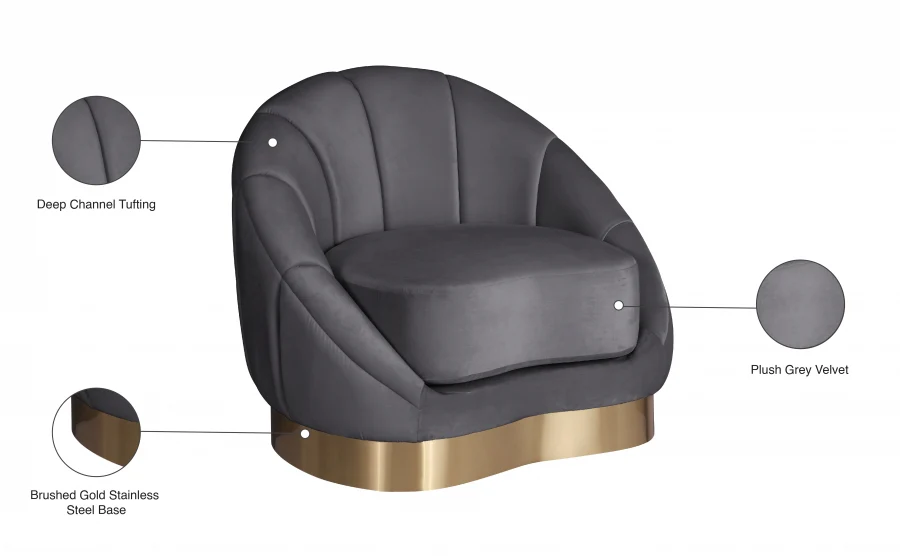 Shelly Velvet Upholstered Chair - Image 18
