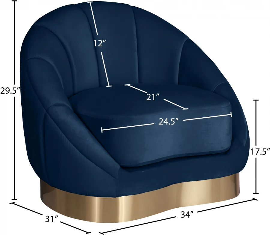 Shelly Velvet Upholstered Chair - Image 35