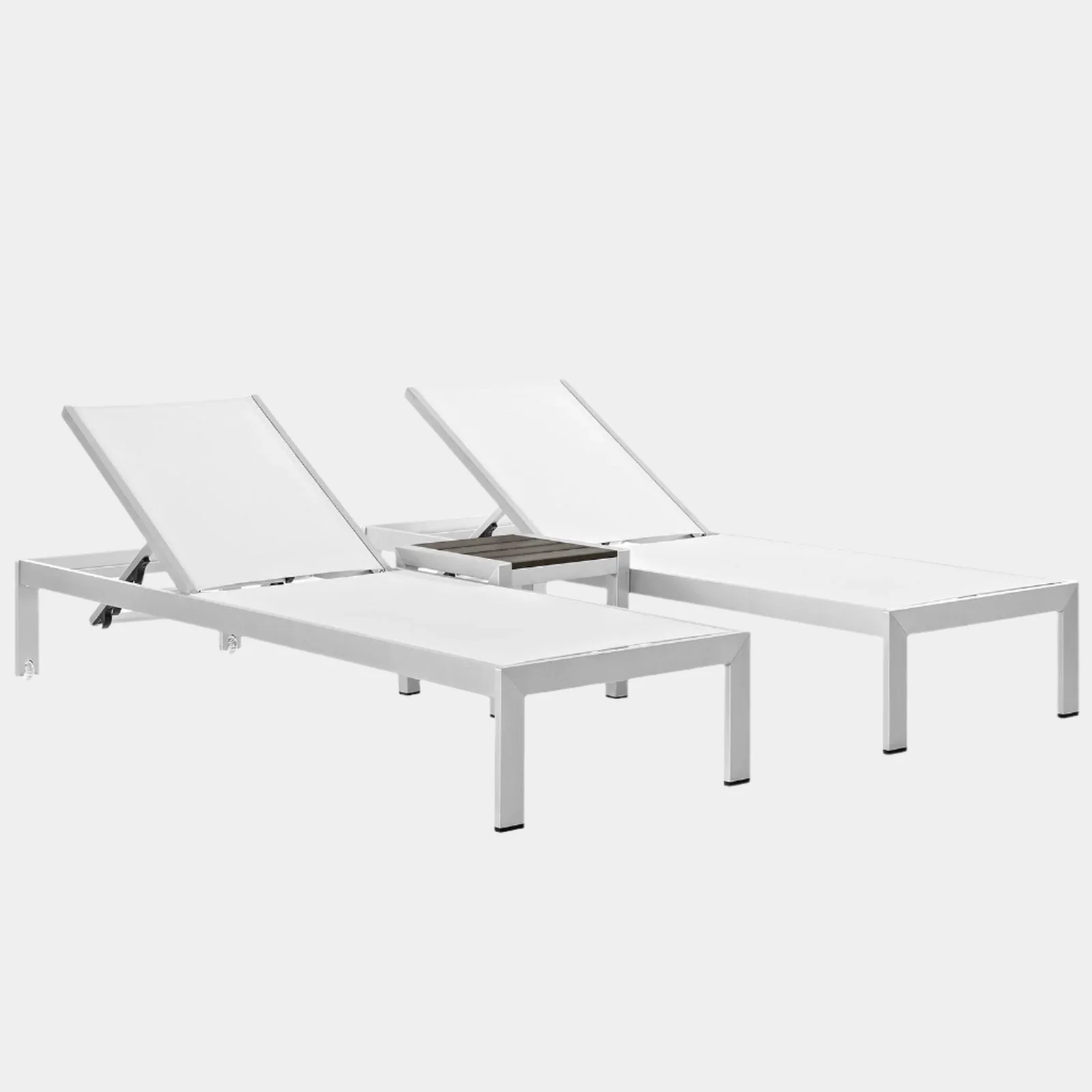 Shore 3 Piece Outdoor Patio Aluminum Set - Image 15