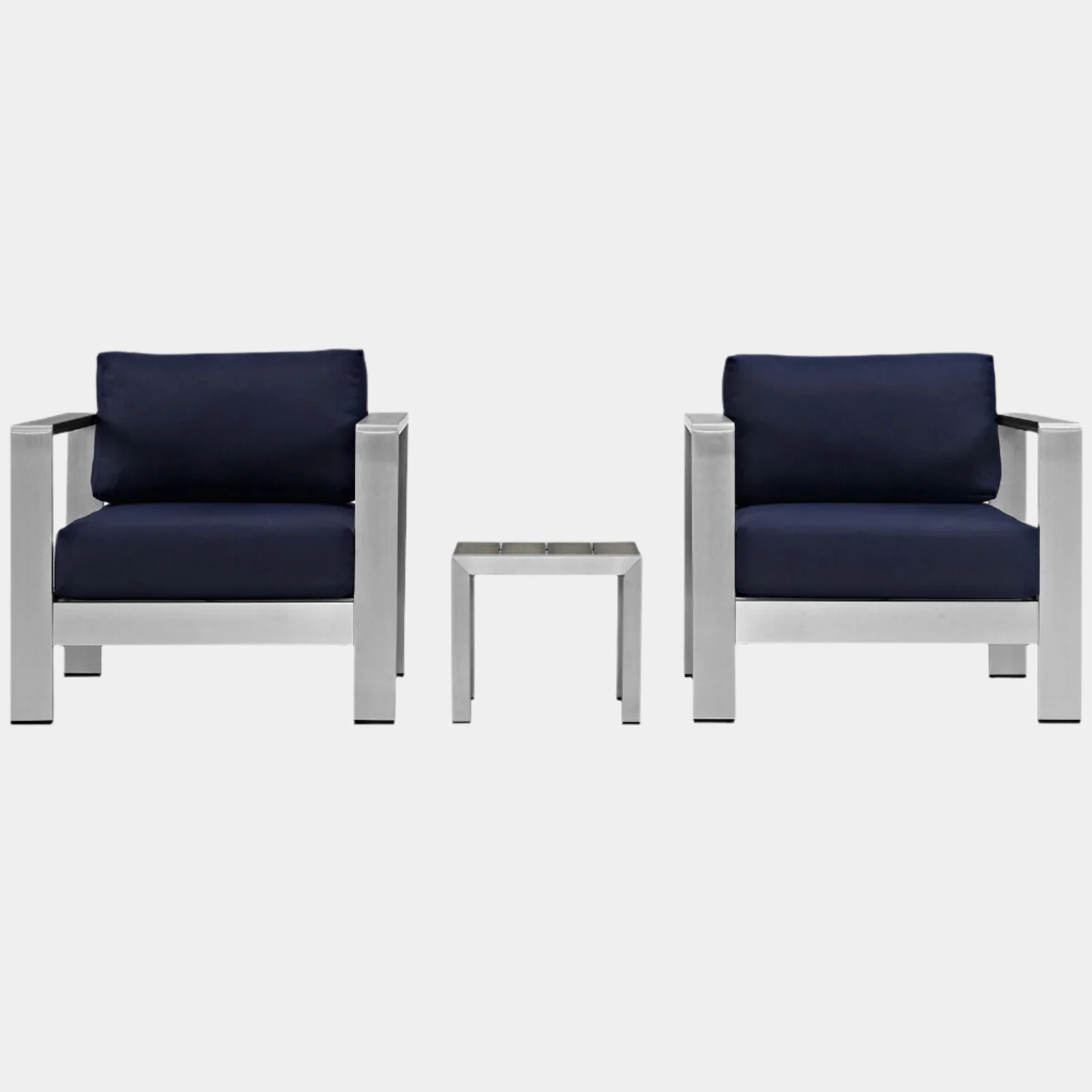 Shore 3 Piece Outdoor Patio Aluminum Set - Image 13