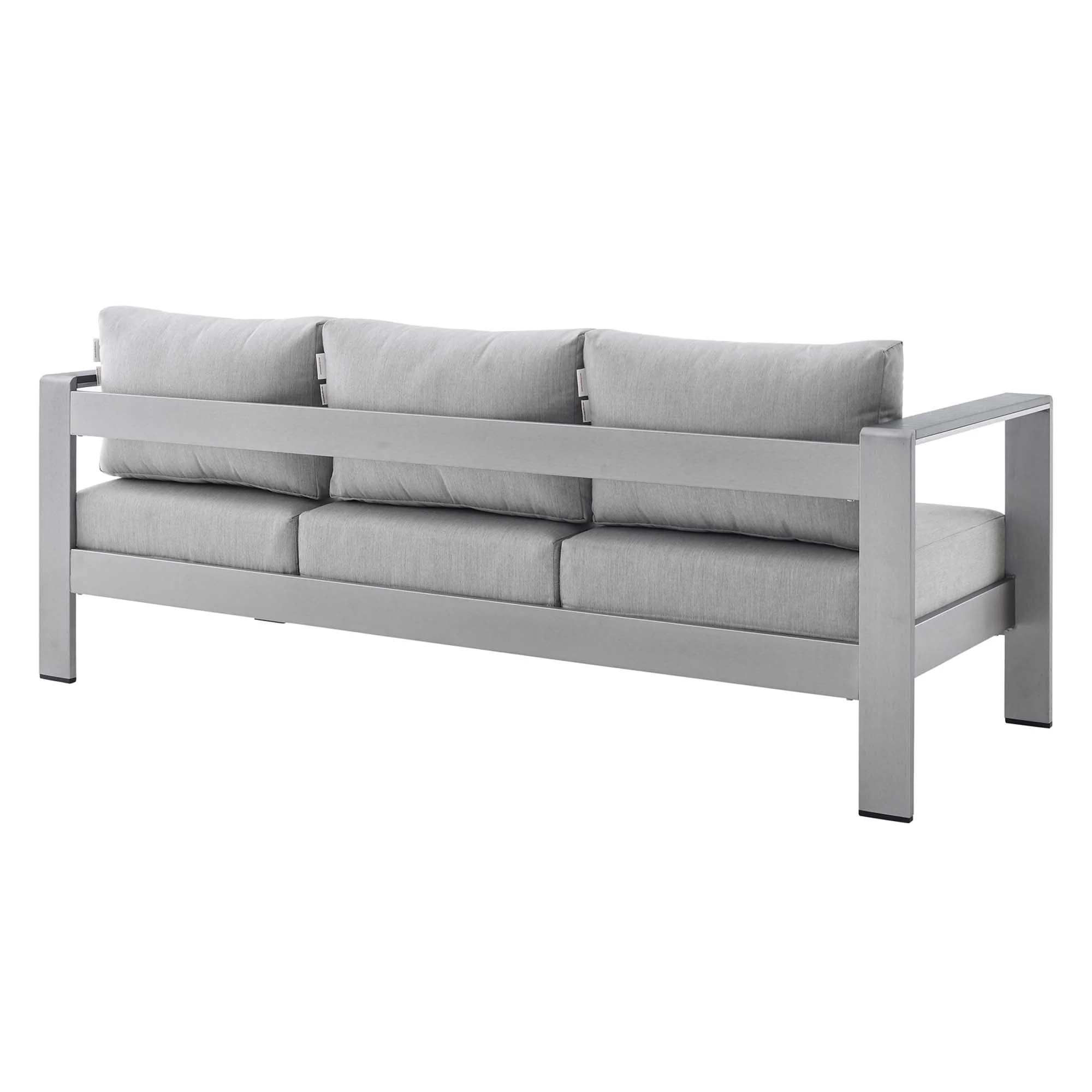 Shore 3 Piece Sunbrella® Fabric Outdoor Patio Aluminum Set - Image 11