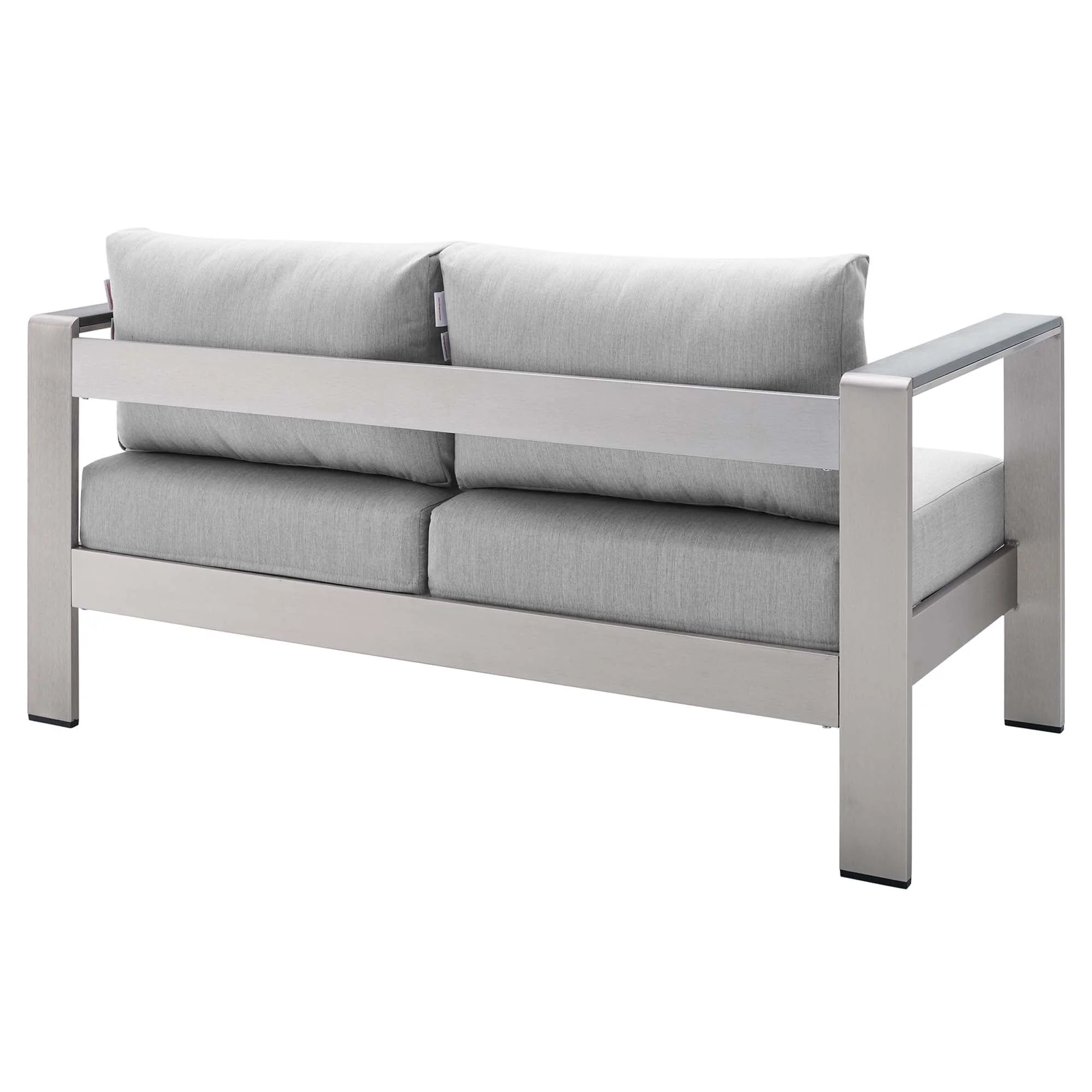 Shore 3 Piece Sunbrella® Fabric Outdoor Patio Aluminum Set - Image 12