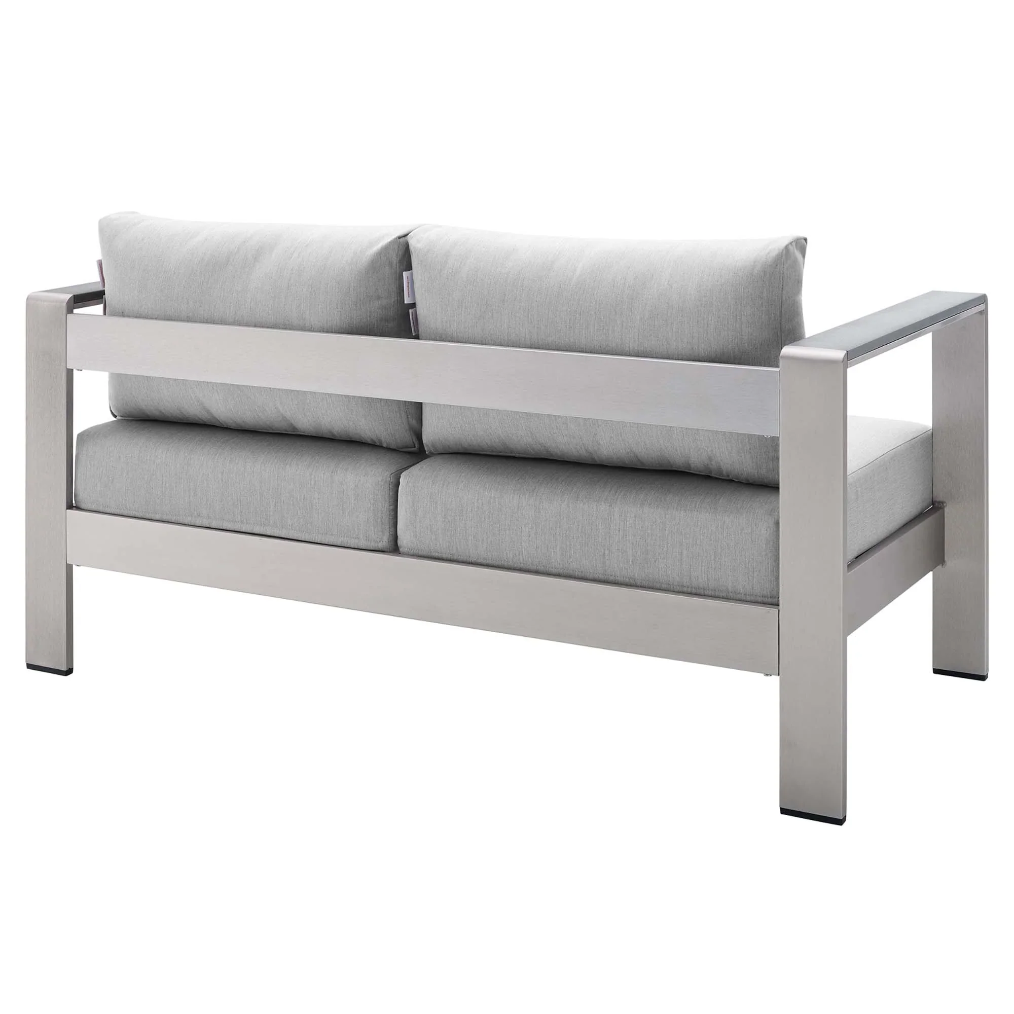 Shore 4 Piece Sunbrella® Fabric Outdoor Patio Aluminum Set - Image 12