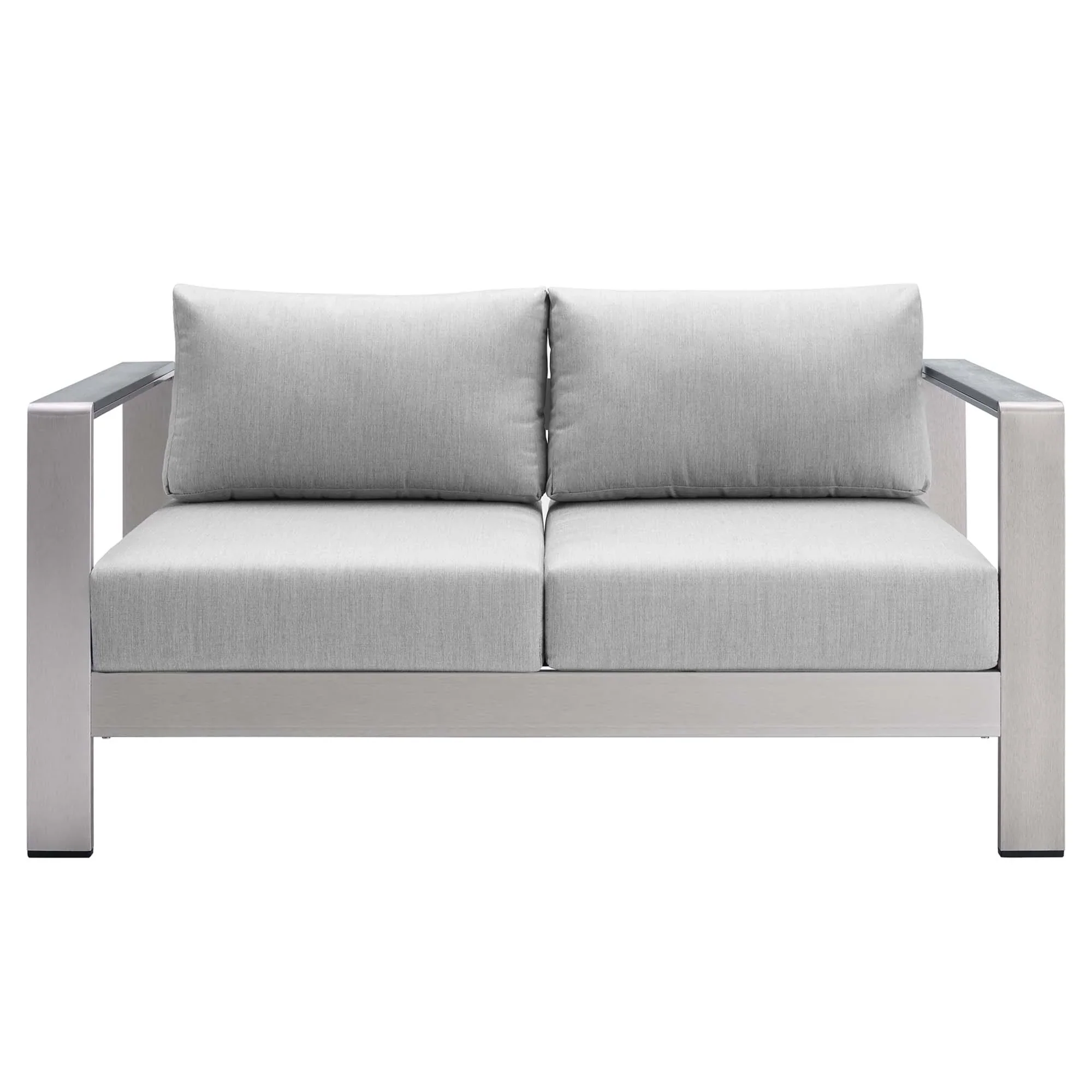 Shore 4 Piece Sunbrella® Fabric Outdoor Patio Aluminum Set - Image 4