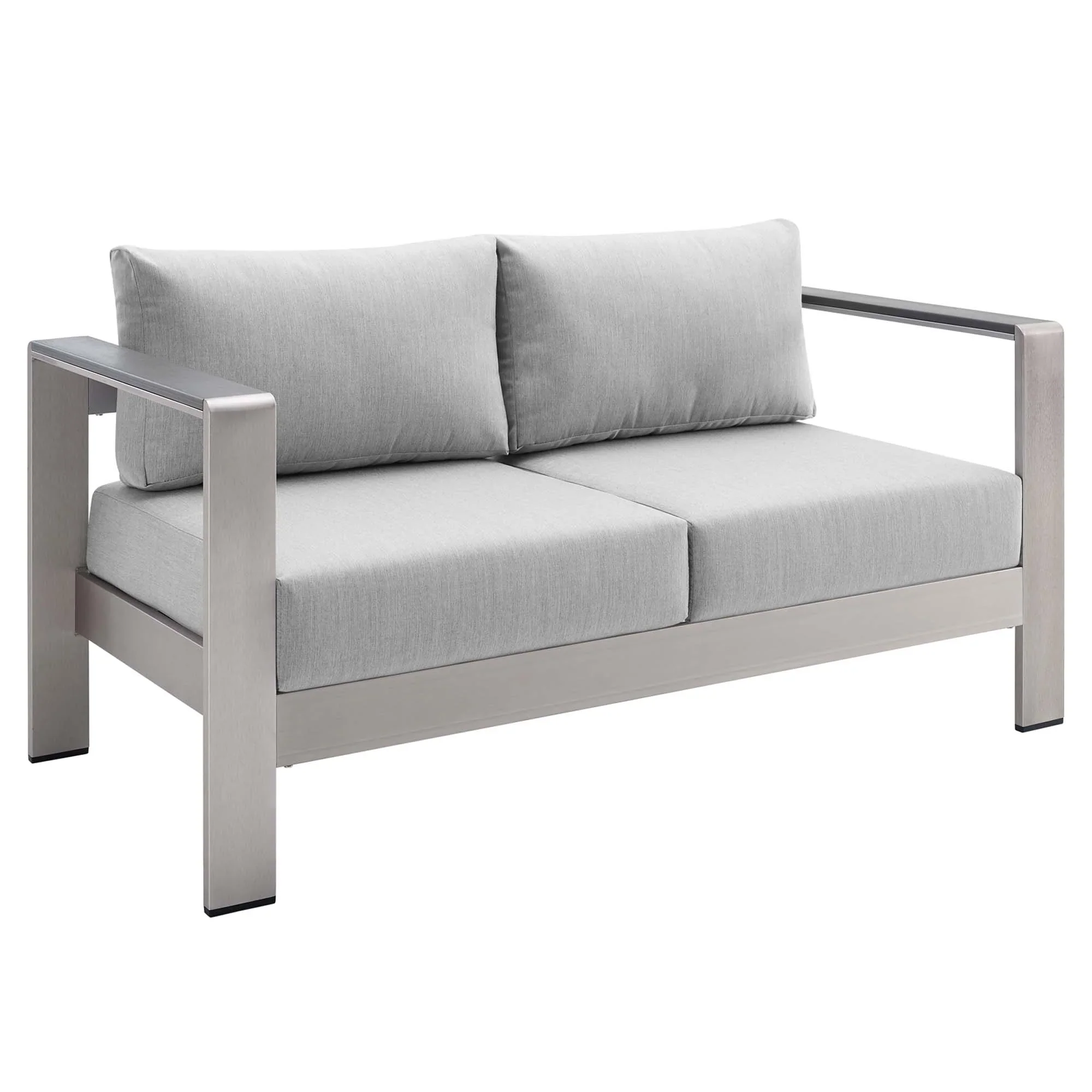 Shore 4 Piece Sunbrella® Fabric Outdoor Patio Aluminum Set - Image 6