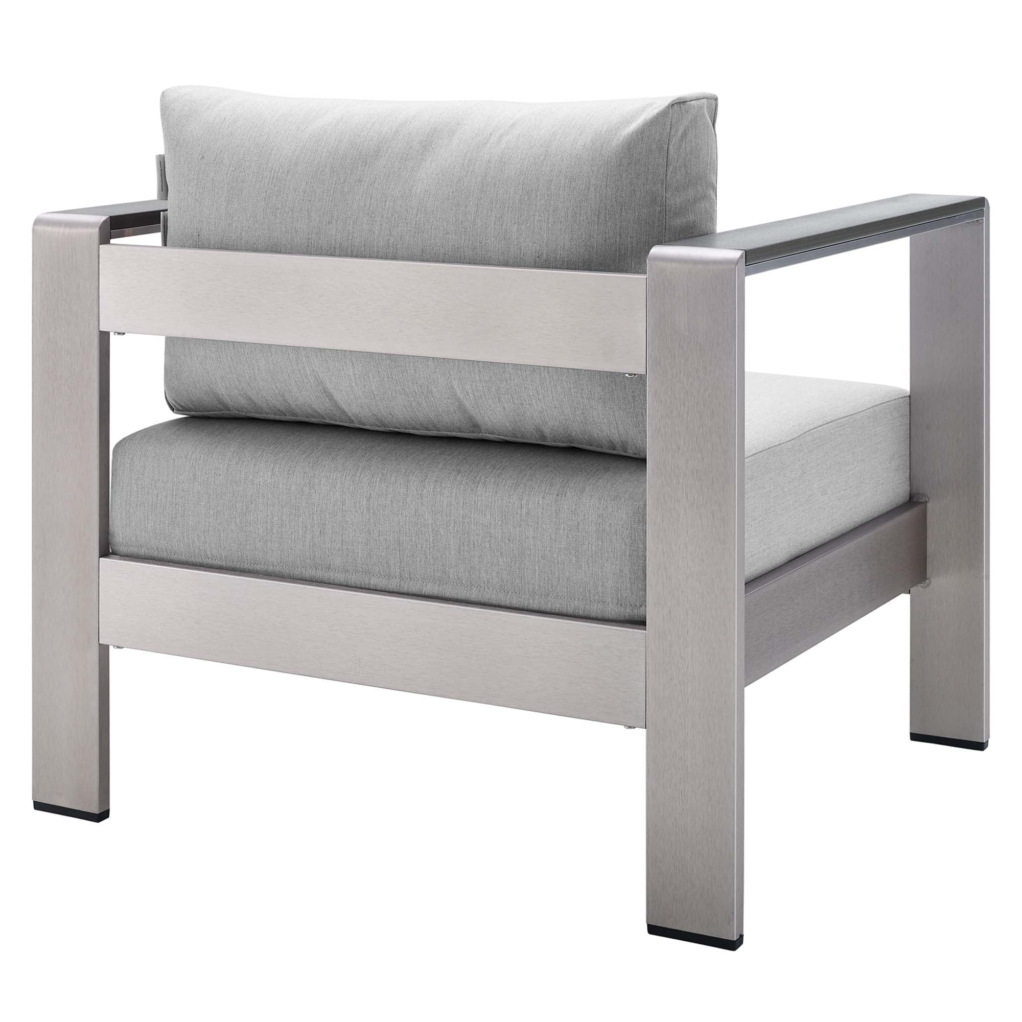 Shore 4 Piece Sunbrella® Fabric Outdoor Patio Aluminum Set - Image 13