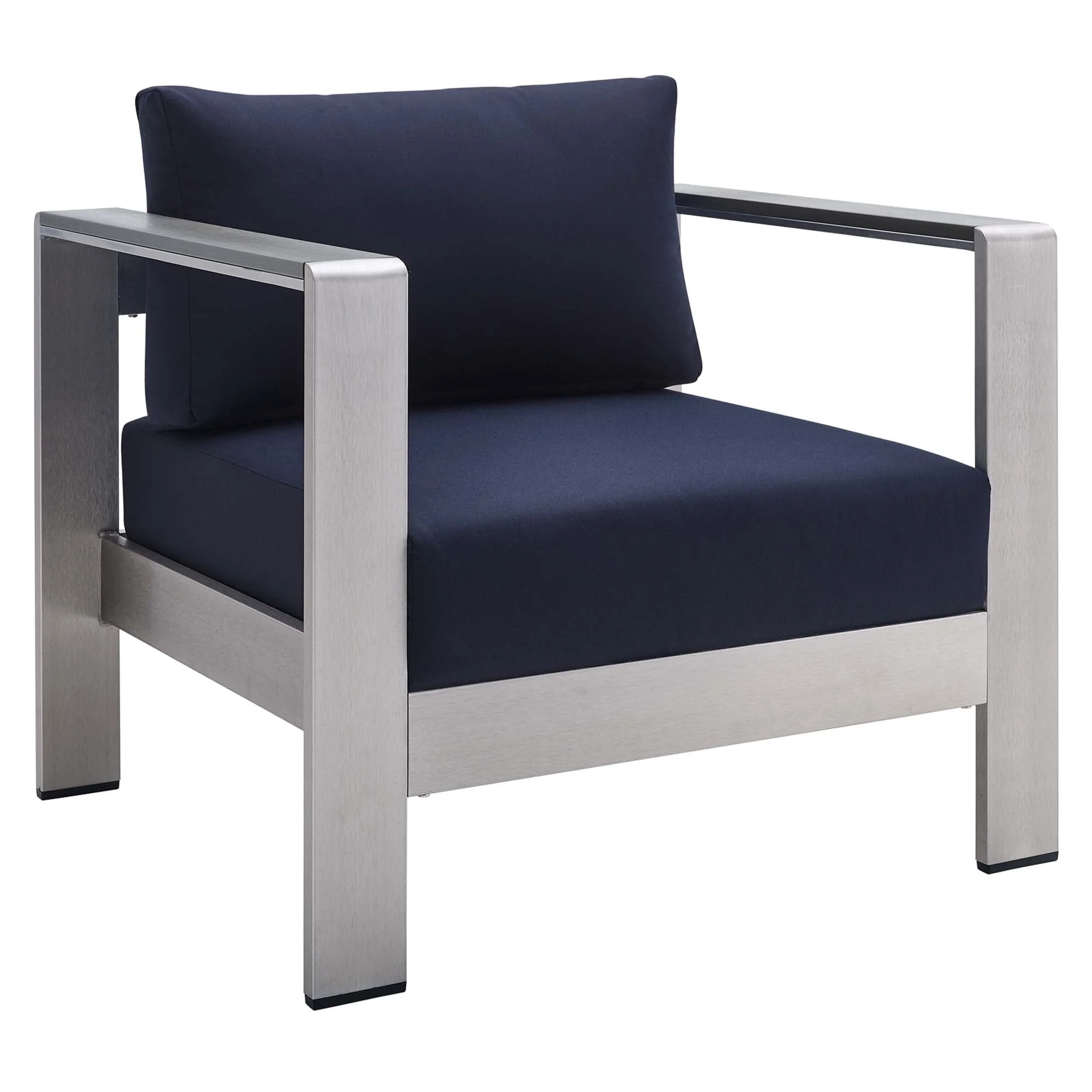 Shore 4 Piece Sunbrella® Fabric Outdoor Patio Aluminum Set - Image 23