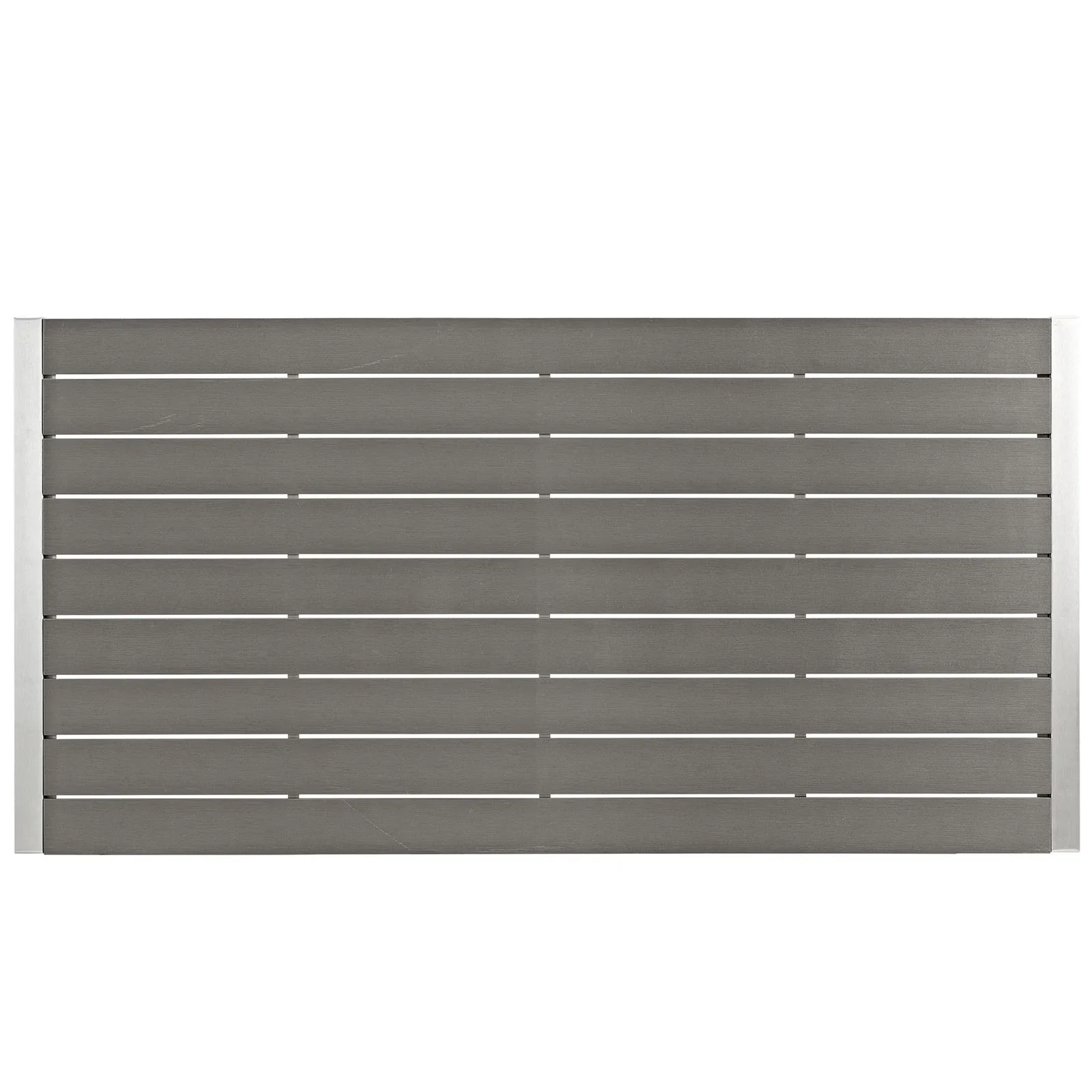 Shore 5 Piece Outdoor Patio Aluminum Dining Set in Silver Black - Image 7