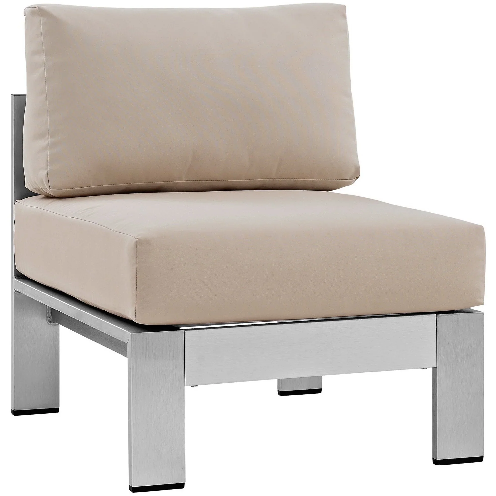 Shore 6 Piece Outdoor Aluminum Sectional Sofa Set - Image 14
