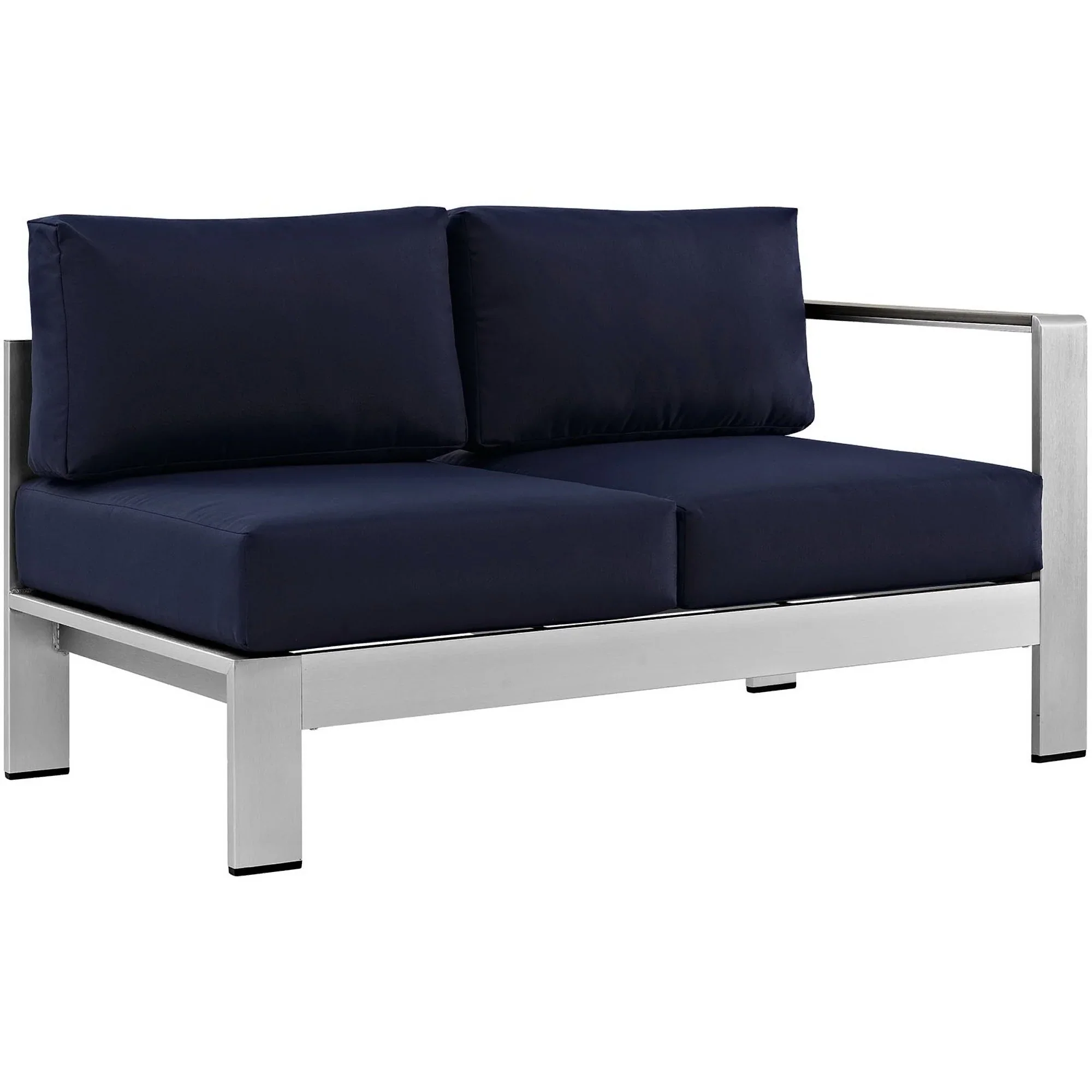 Shore 6 Piece Outdoor Aluminum Sectional Sofa Set - Image 19