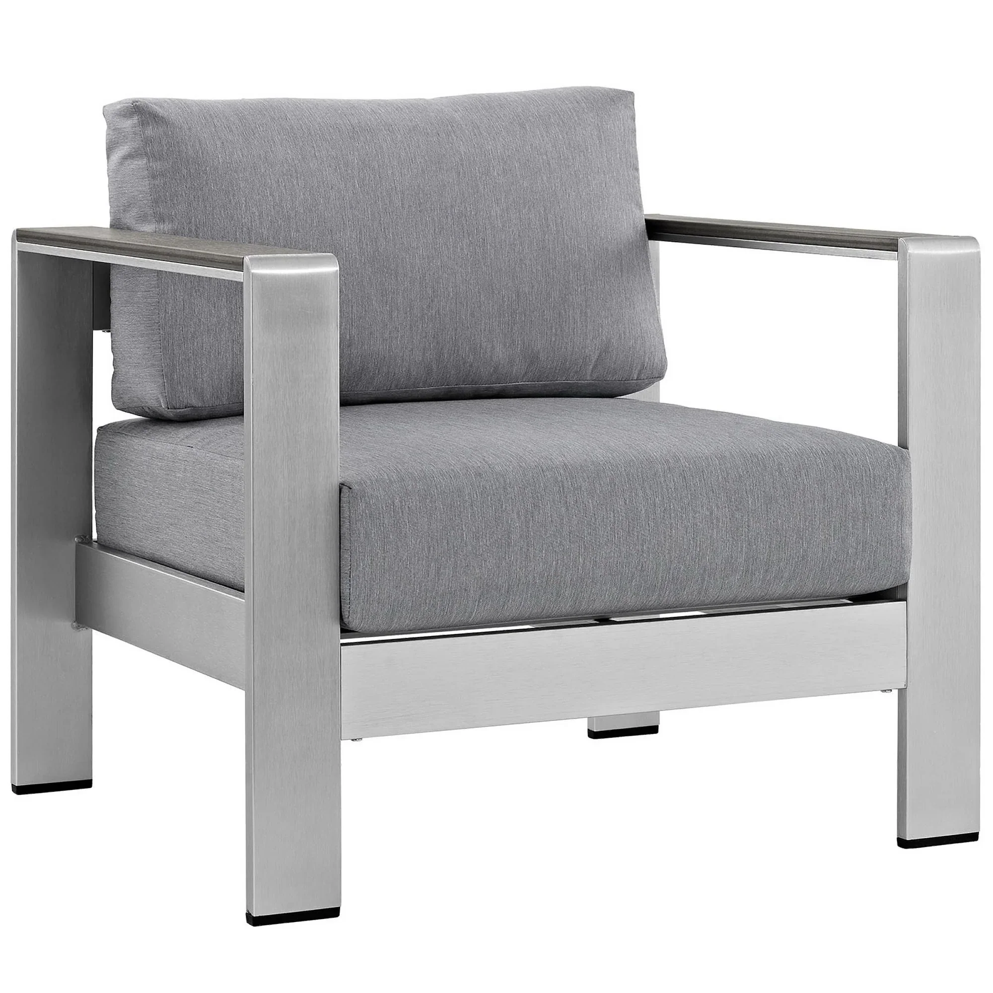 Shore 6 Piece Outdoor Aluminum Sectional Sofa Set - Image 5