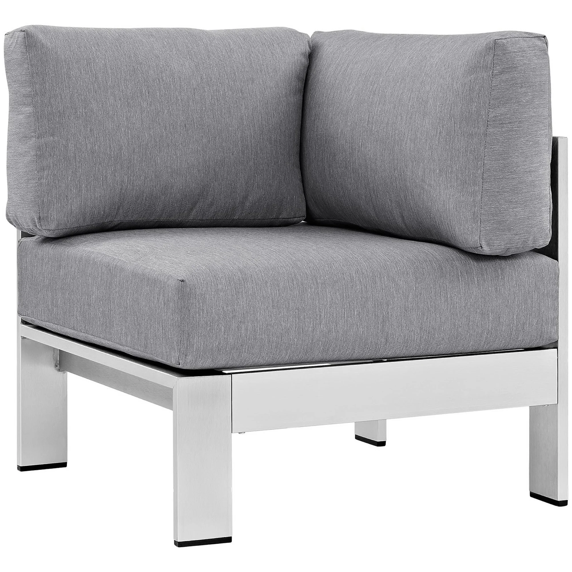 Shore 6 Piece Outdoor Aluminum Sectional Sofa Set - Image 7
