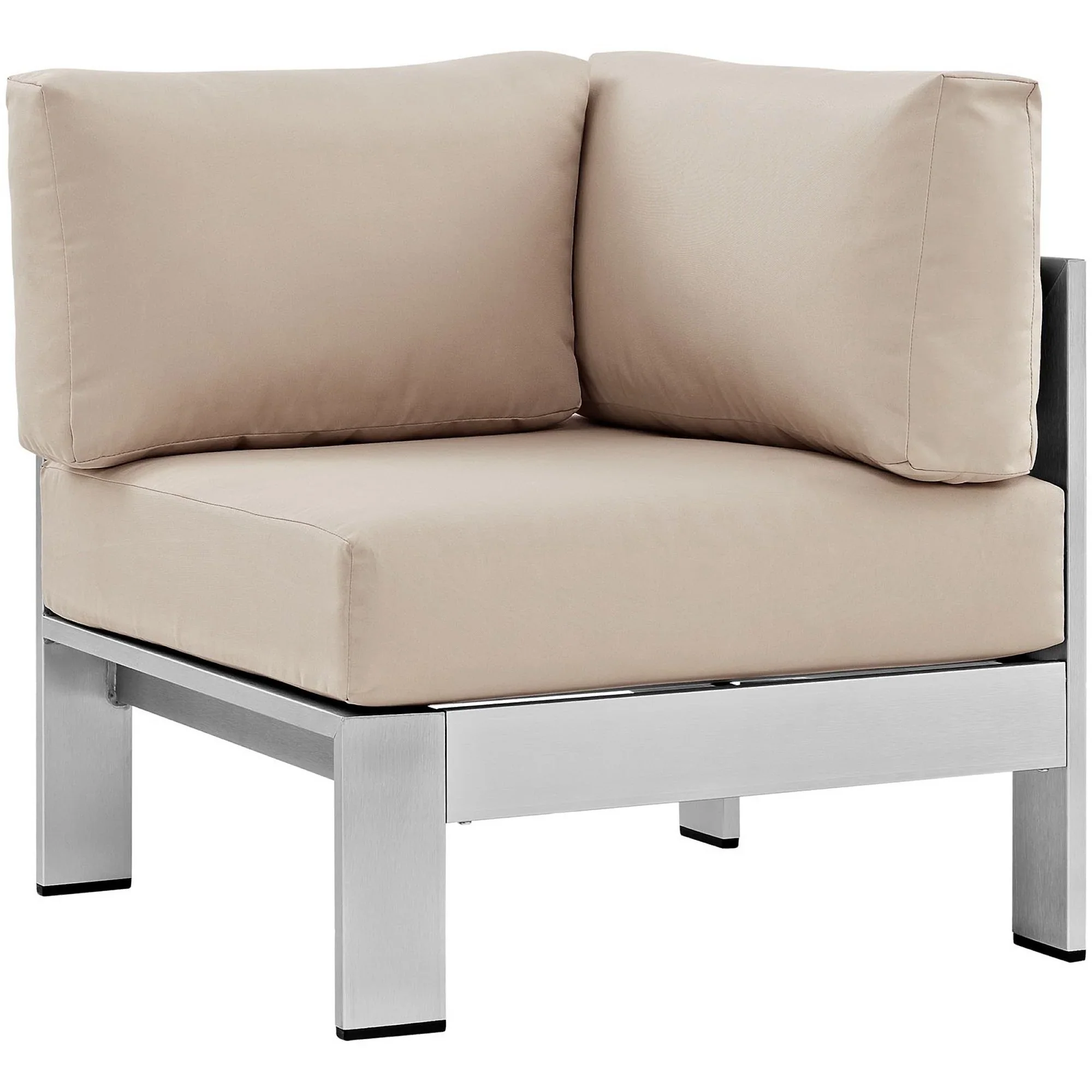 Shore 6 Piece Outdoor Aluminum Sectional Sofa Set - Image 13