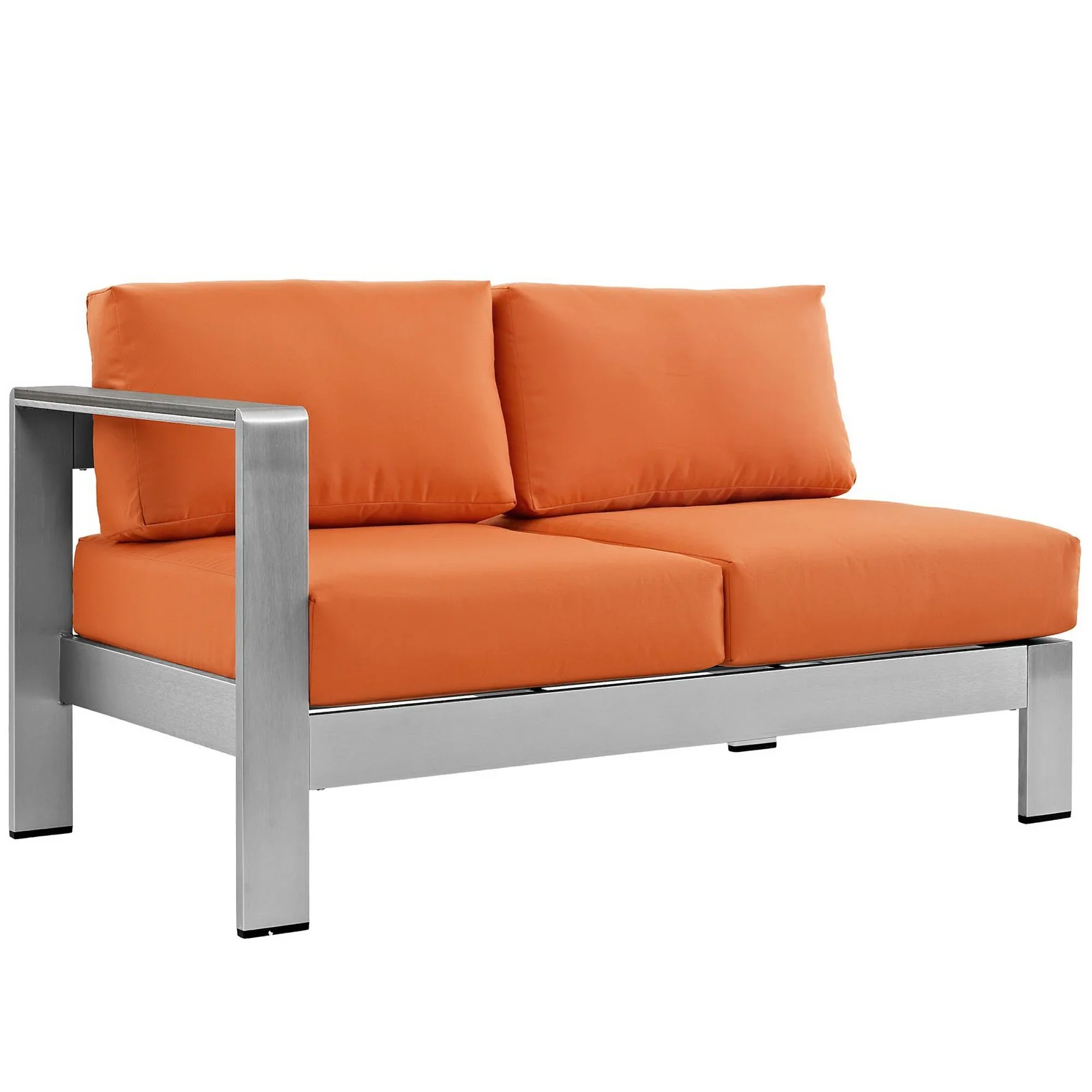 Shore 6 Piece Outdoor Aluminum Sectional Sofa Set - Image 17