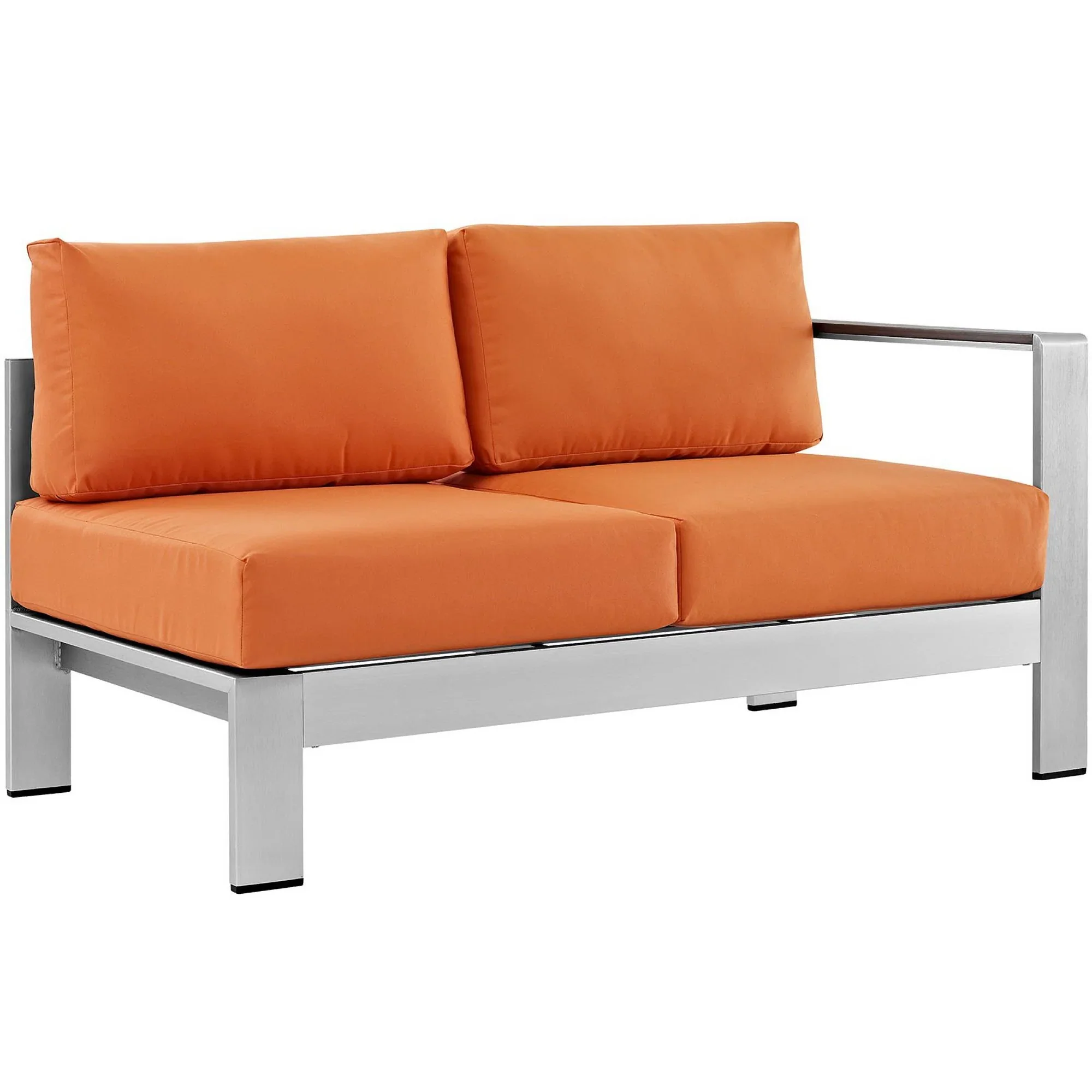 Shore 6 Piece Outdoor Aluminum Sectional Sofa Set - Image 18