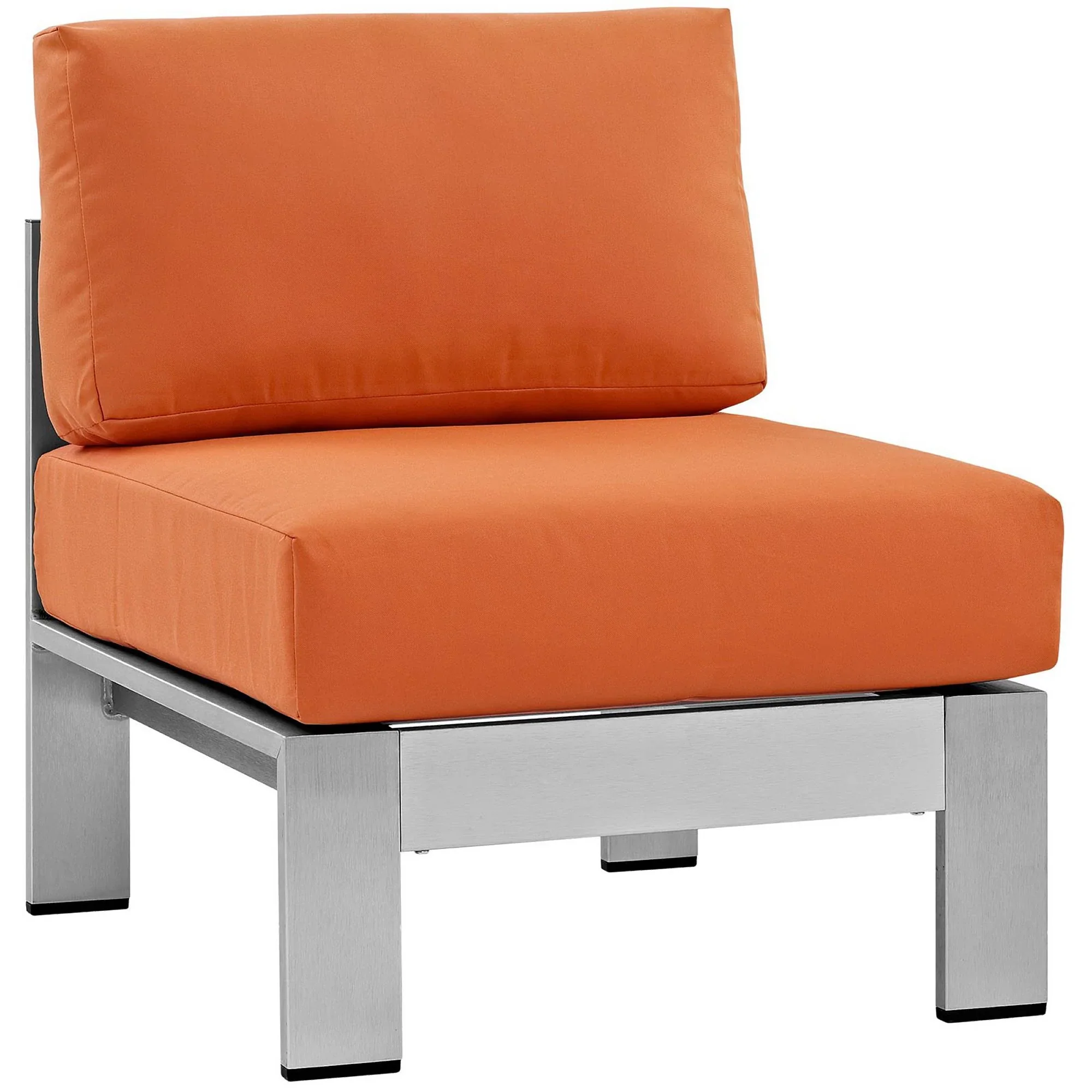 Shore 6 Piece Outdoor Aluminum Sectional Sofa Set - Image 19
