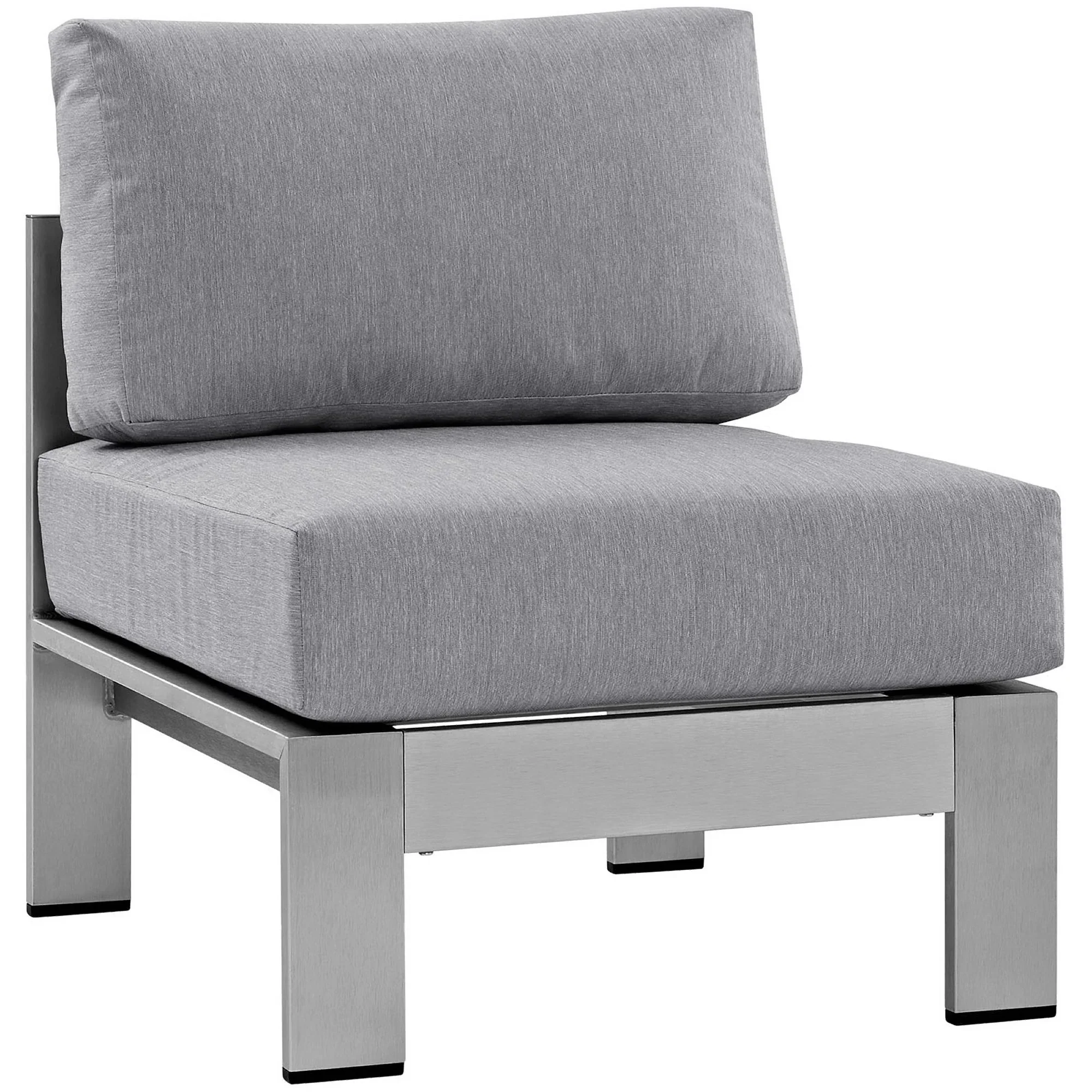 Shore 6 Piece Outdoor Aluminum Sectional Sofa Set - Image 5