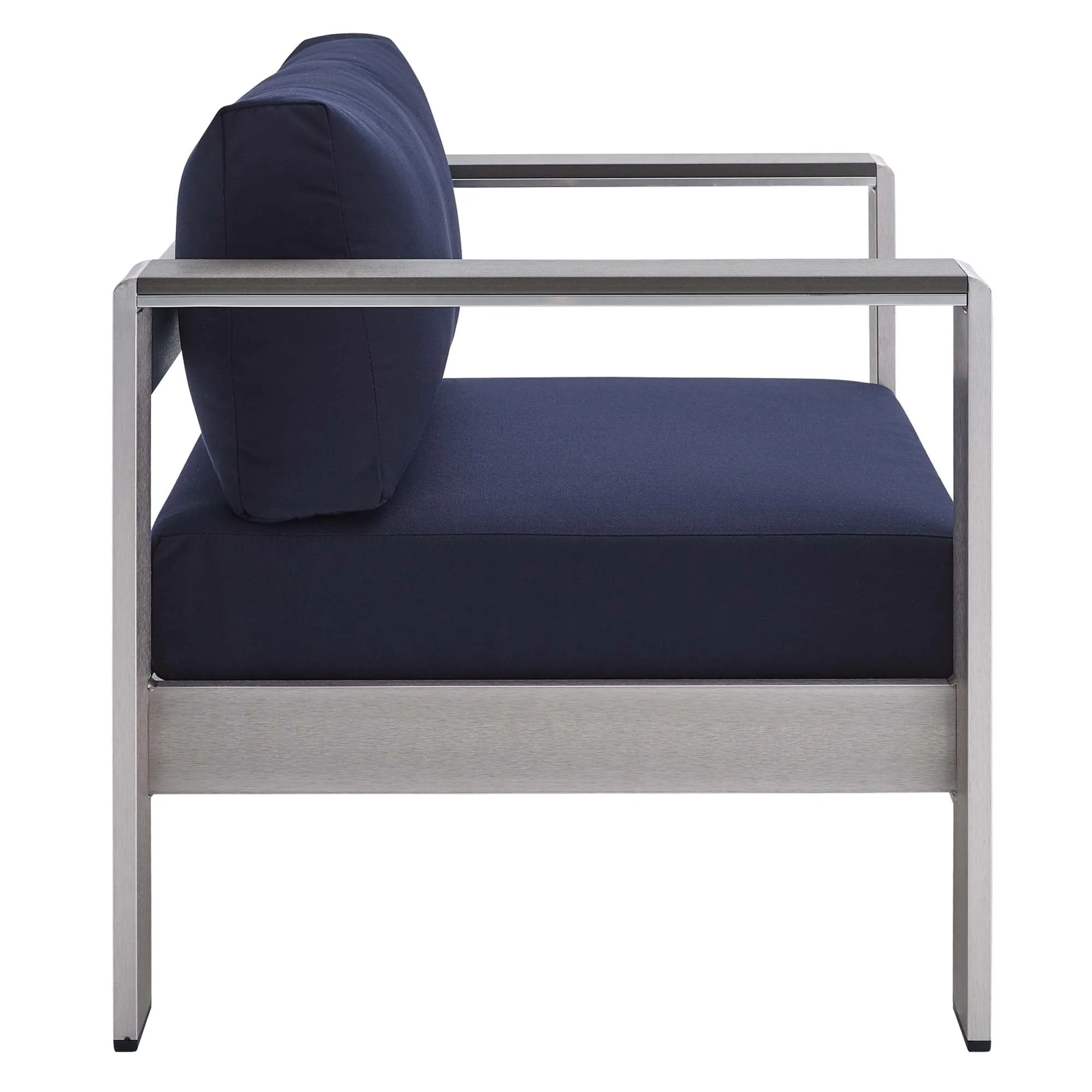 Shore 7 Piece Sunbrella® Fabric Outdoor Patio Aluminum Set - Image 30