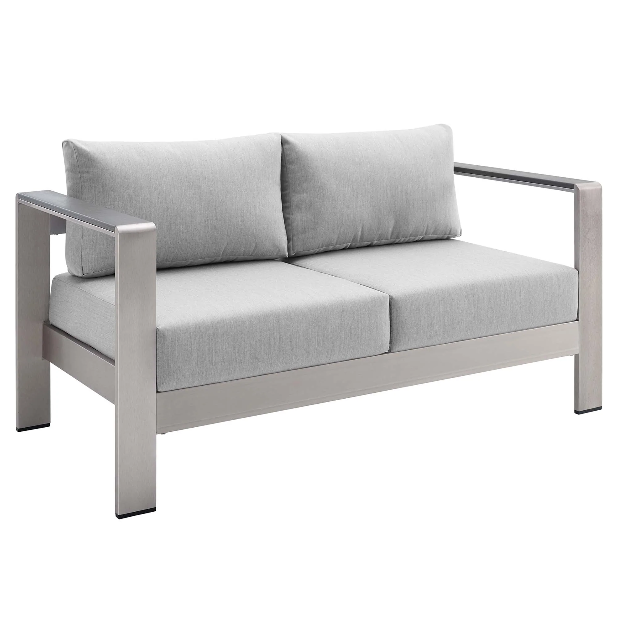 Shore 7 Piece Sunbrella® Fabric Outdoor Patio Aluminum Set - Image 7