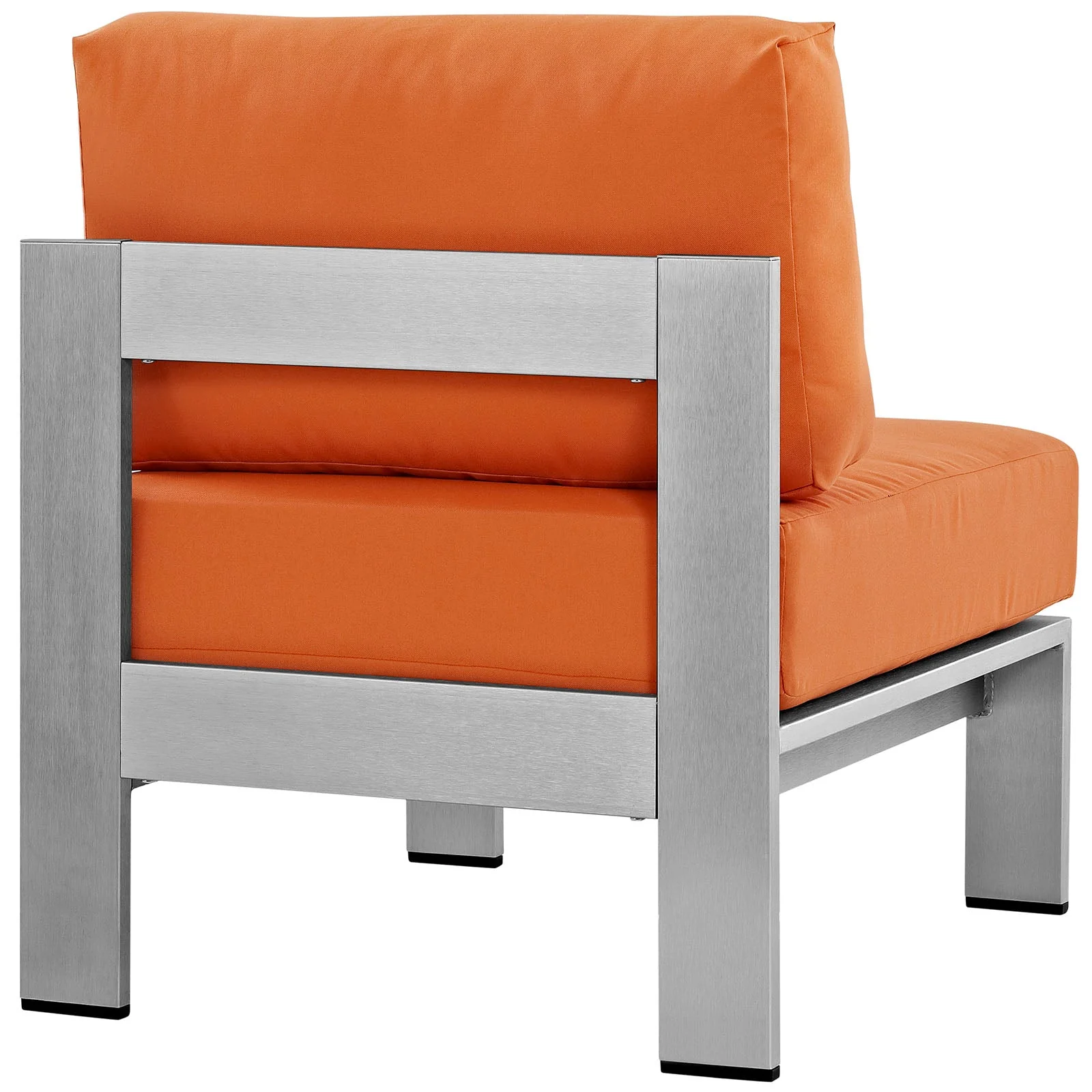 Shore Armless Outdoor Patio Aluminum Chair - Image 16