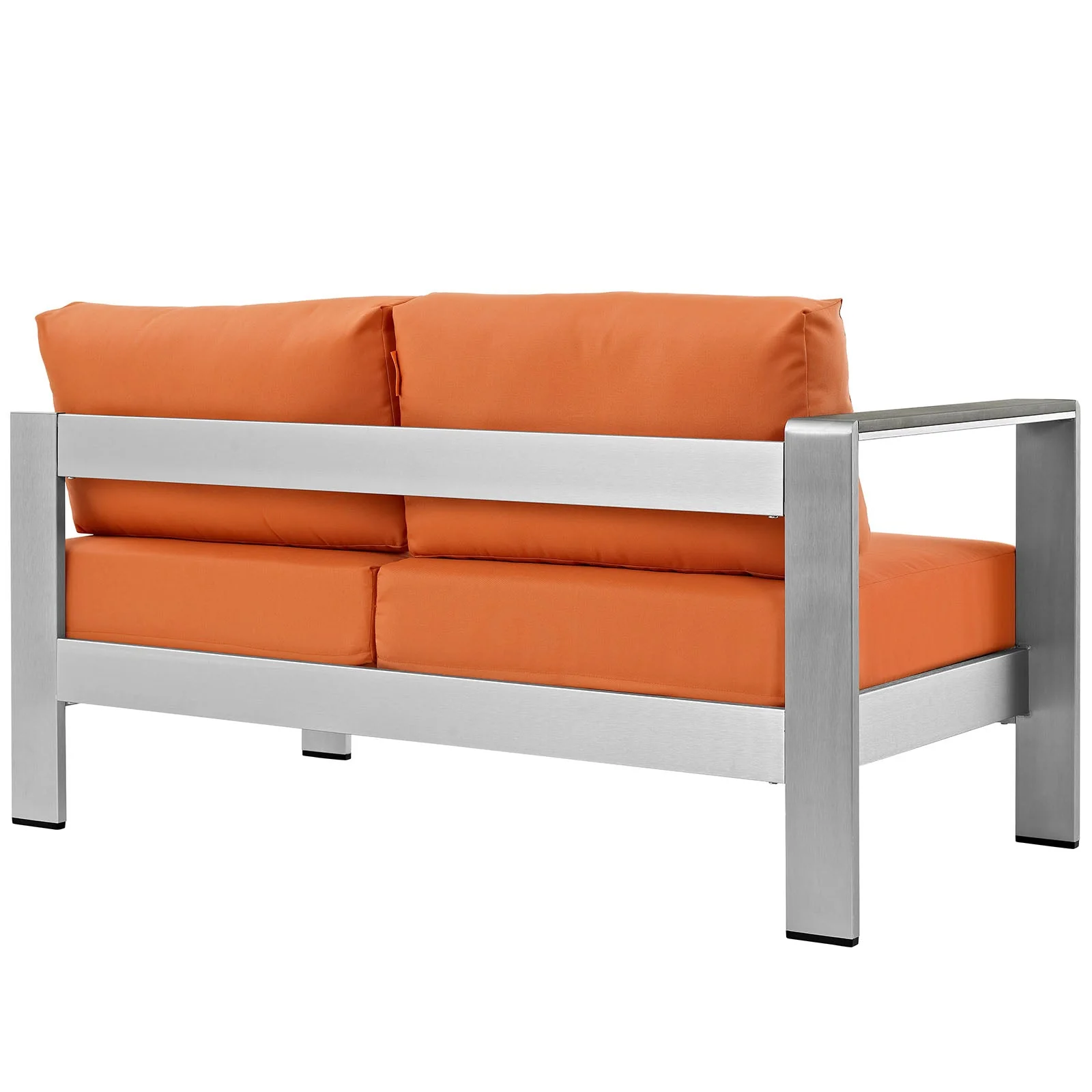 Shore Left-Arm Corner Sectional Outdoor Patio Aluminum Loveseat - Image 16