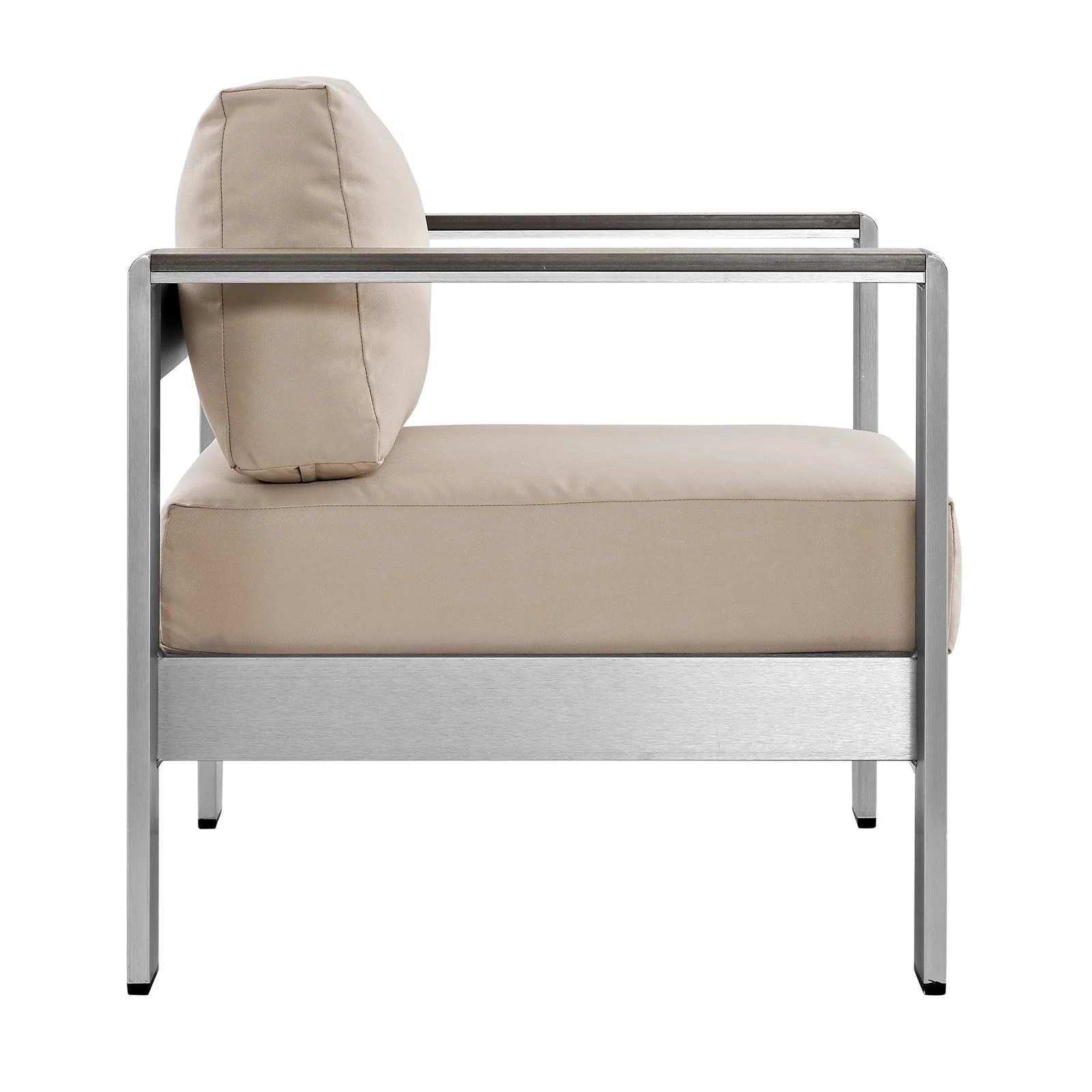 Shore Outdoor Patio Aluminum Armchair - Image 3