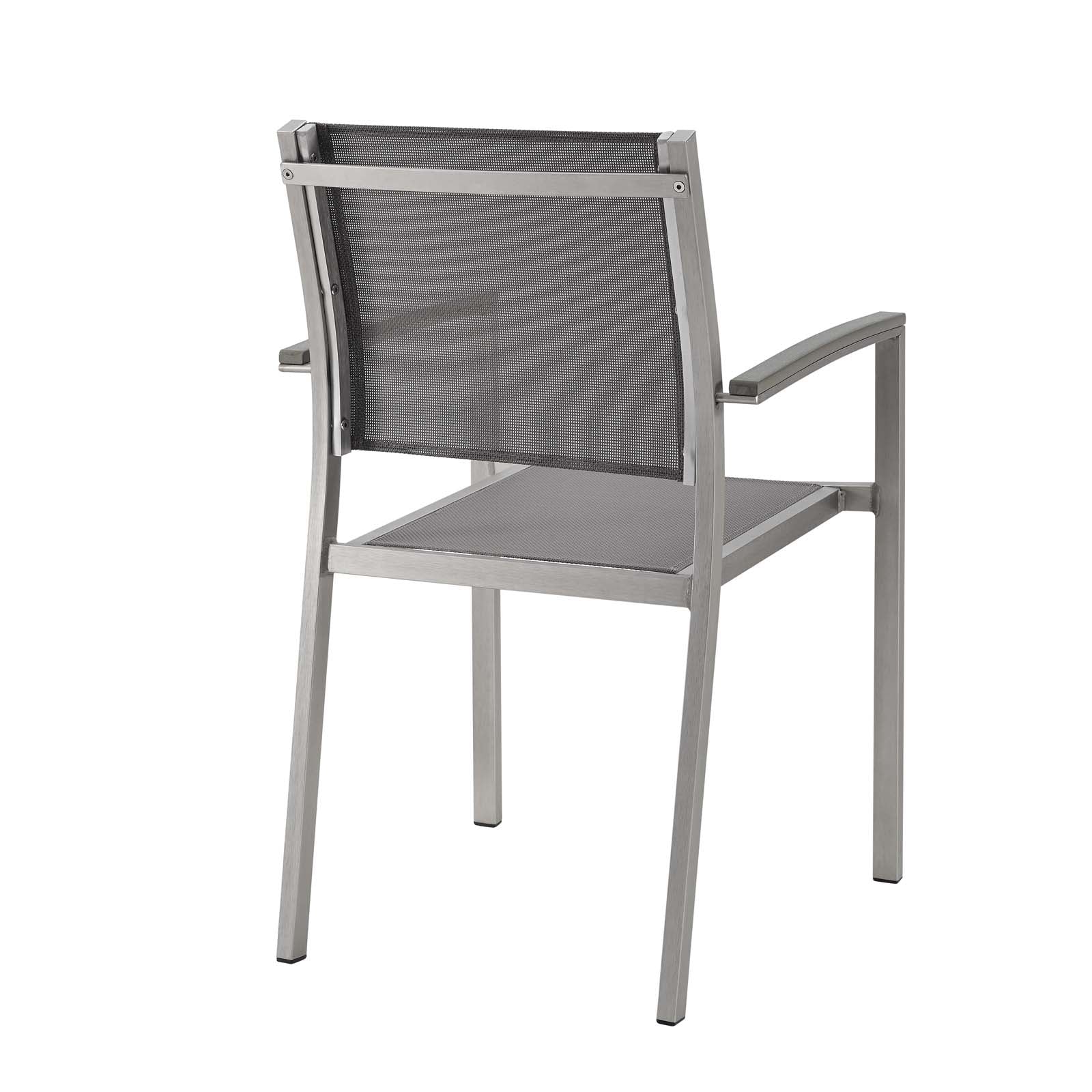 Shore Outdoor Patio Aluminum Dining Chair Set of 2 - Image 9