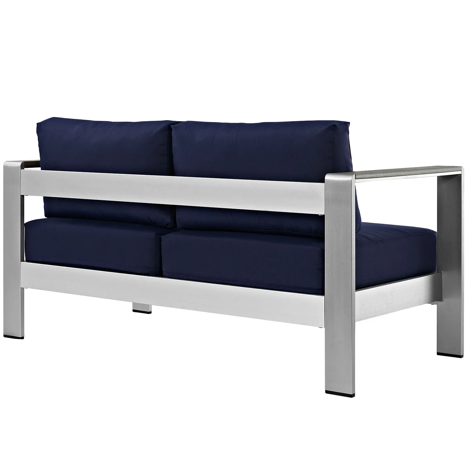 Shore Outdoor Patio Aluminum Loveseat - Image 12