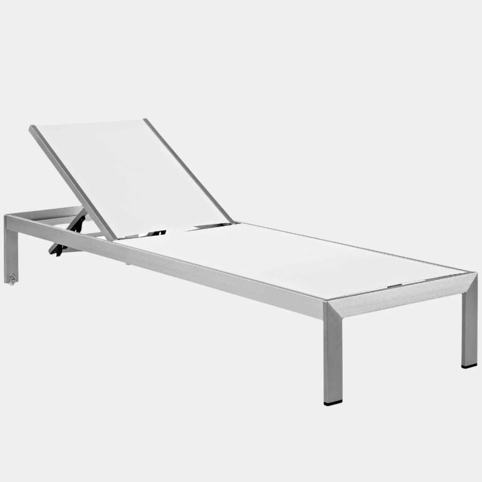 Shore Outdoor Patio Aluminum Mesh Chaise - Image 9