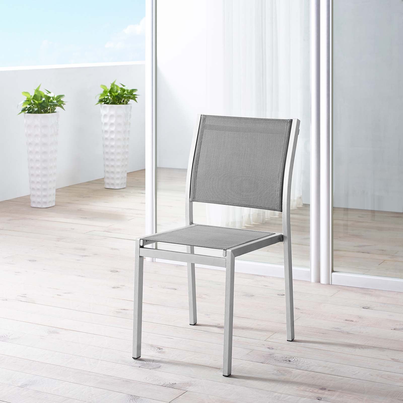 Shore Outdoor Patio Aluminum Side Chair - Image 2