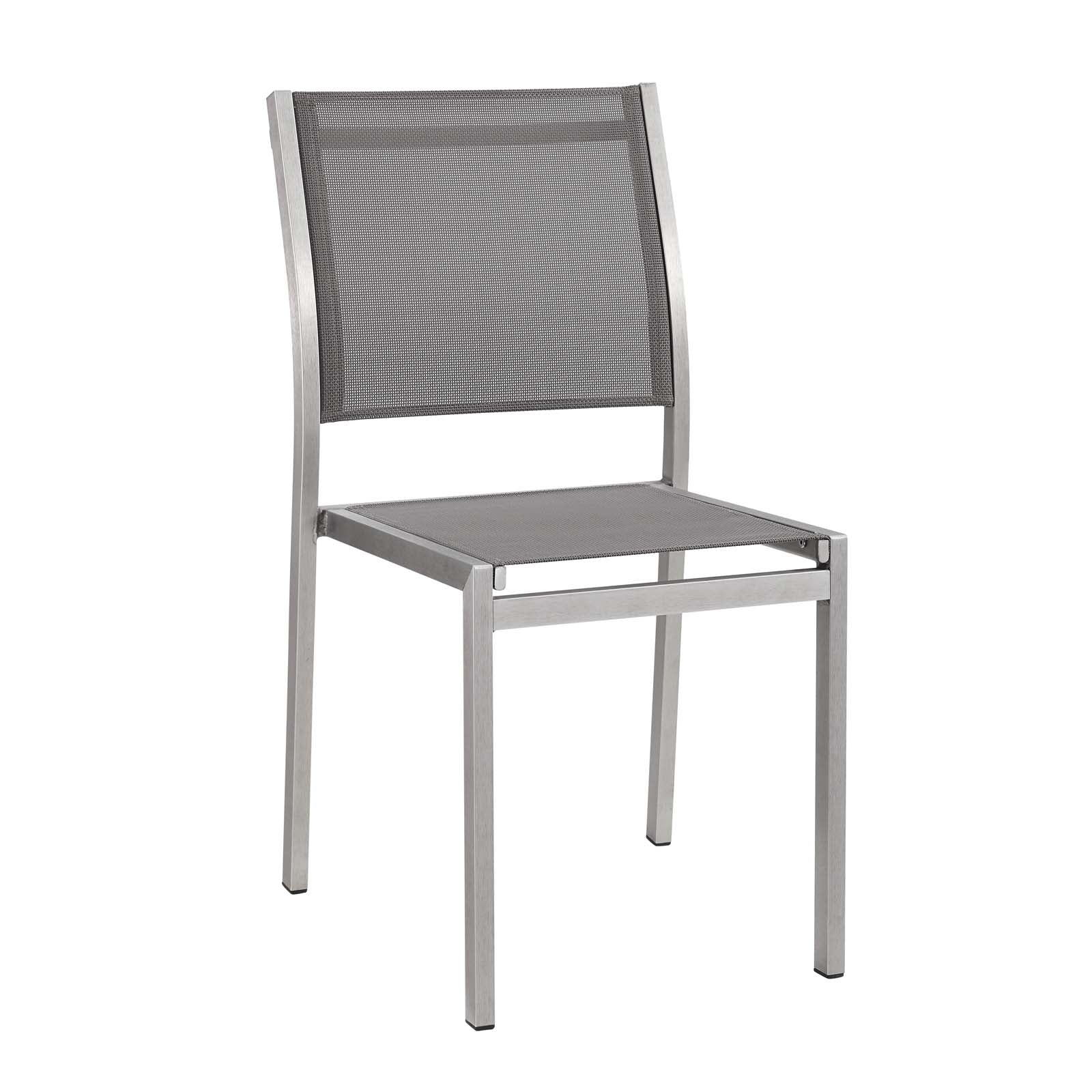Shore Outdoor Patio Aluminum Side Chair Set of 2 - Image 7