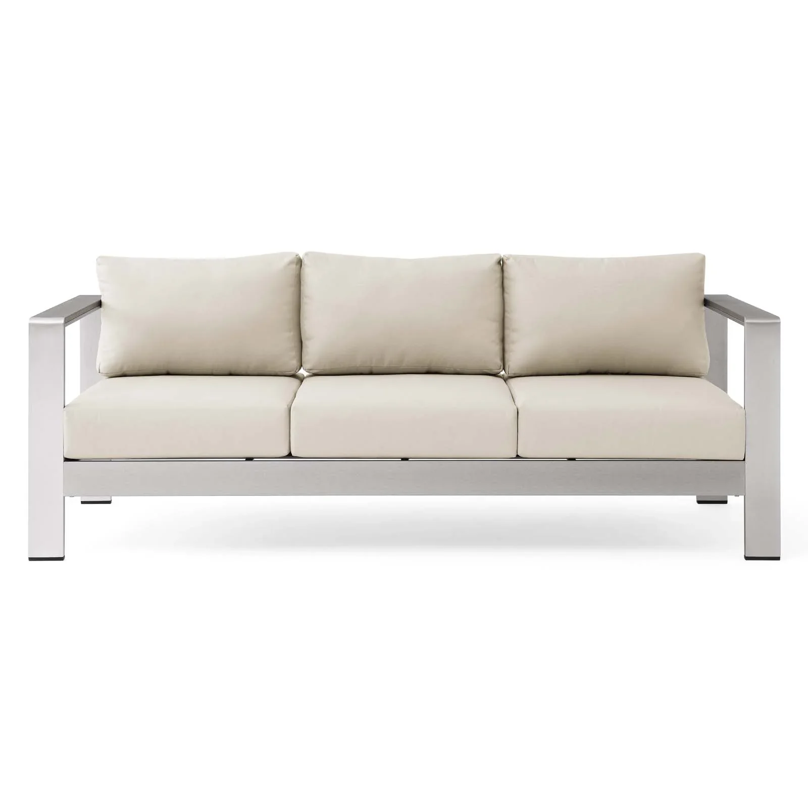 Shore Outdoor Patio Aluminum Sofa - Image 4