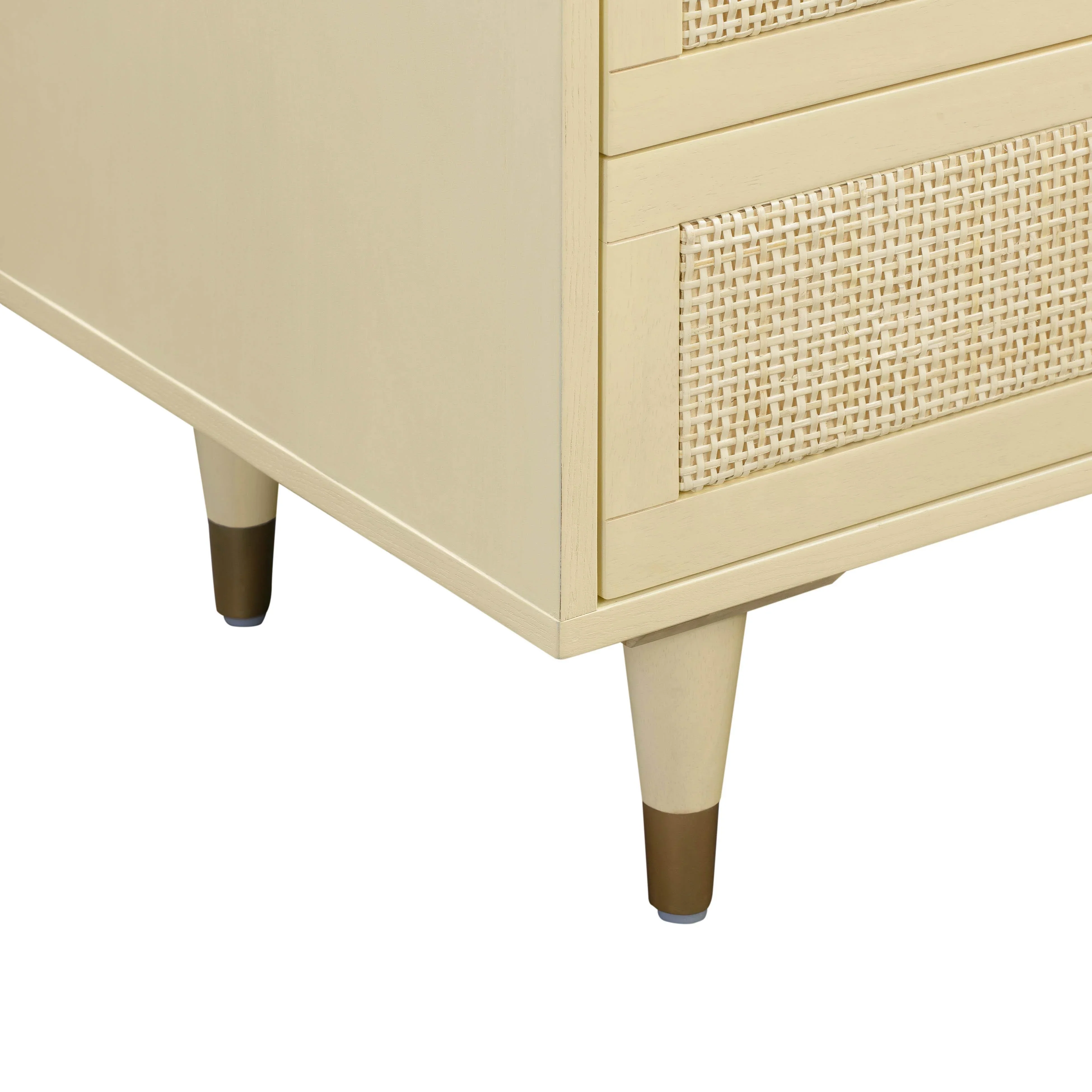 Sierra 60" Cane 6-Drawer Dresser - Image 17