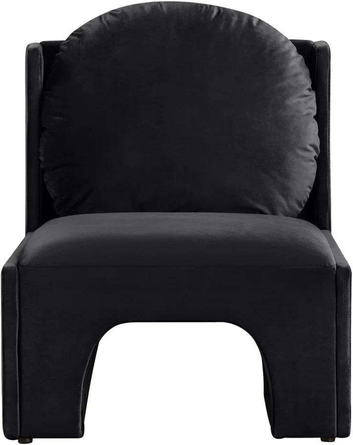 Sigma Velvet Upholstered Accent Chair - Image 3