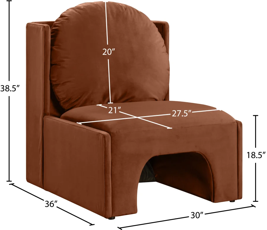 Sigma Velvet Upholstered Accent Chair - Image 44