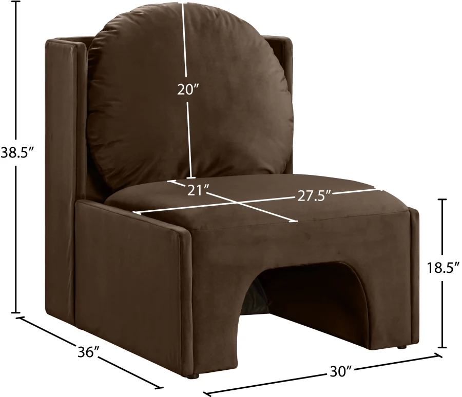 Sigma Velvet Upholstered Accent Chair - Image 53
