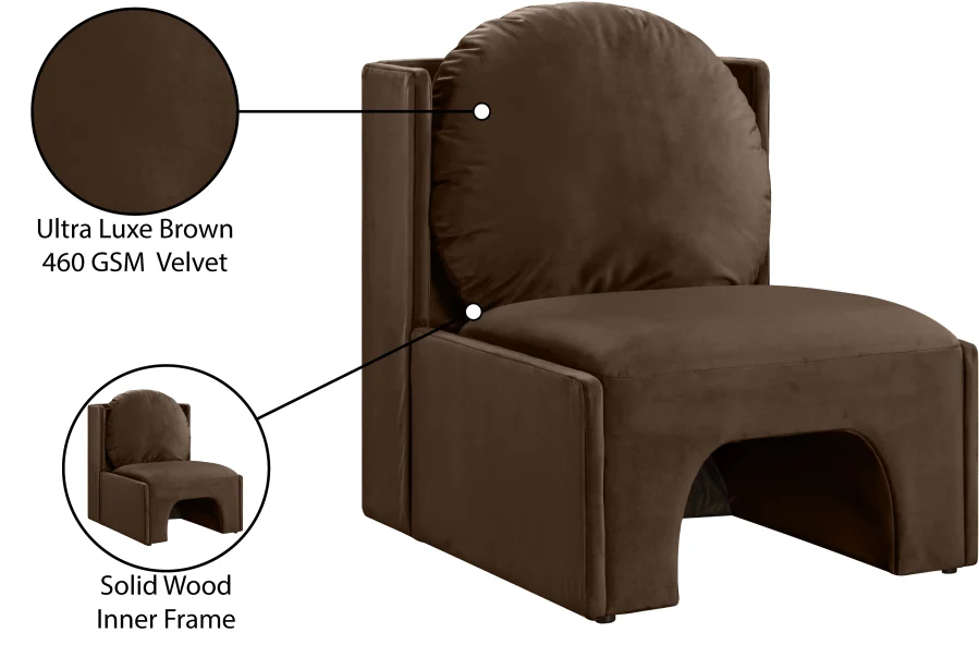 Sigma Velvet Upholstered Accent Chair - Image 54