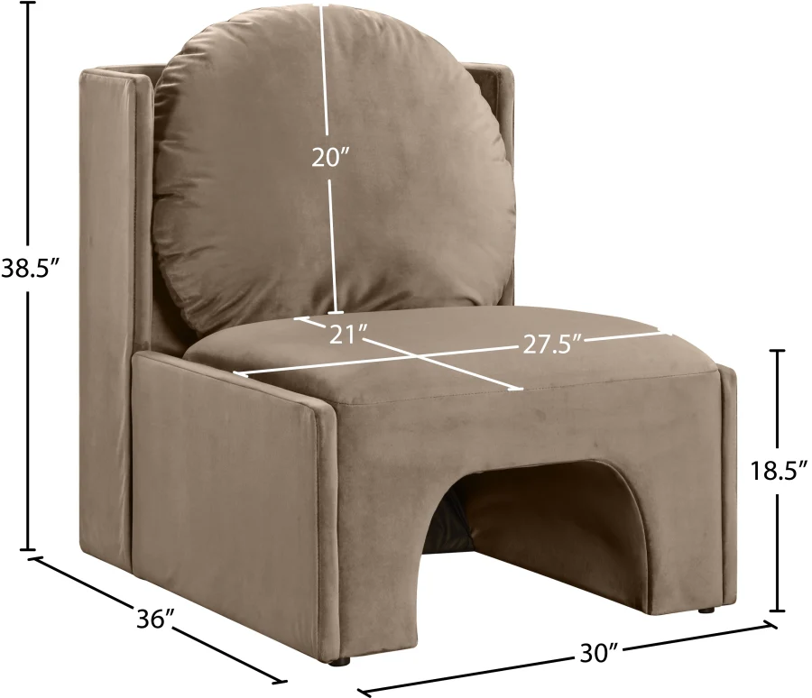 Sigma Velvet Upholstered Accent Chair - Image 62