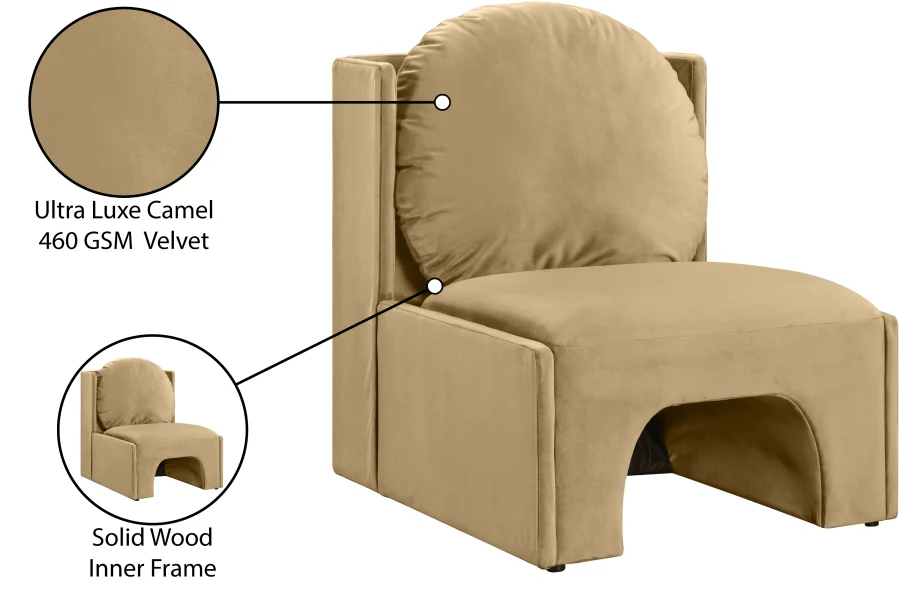 Sigma Velvet Upholstered Accent Chair - Image 72