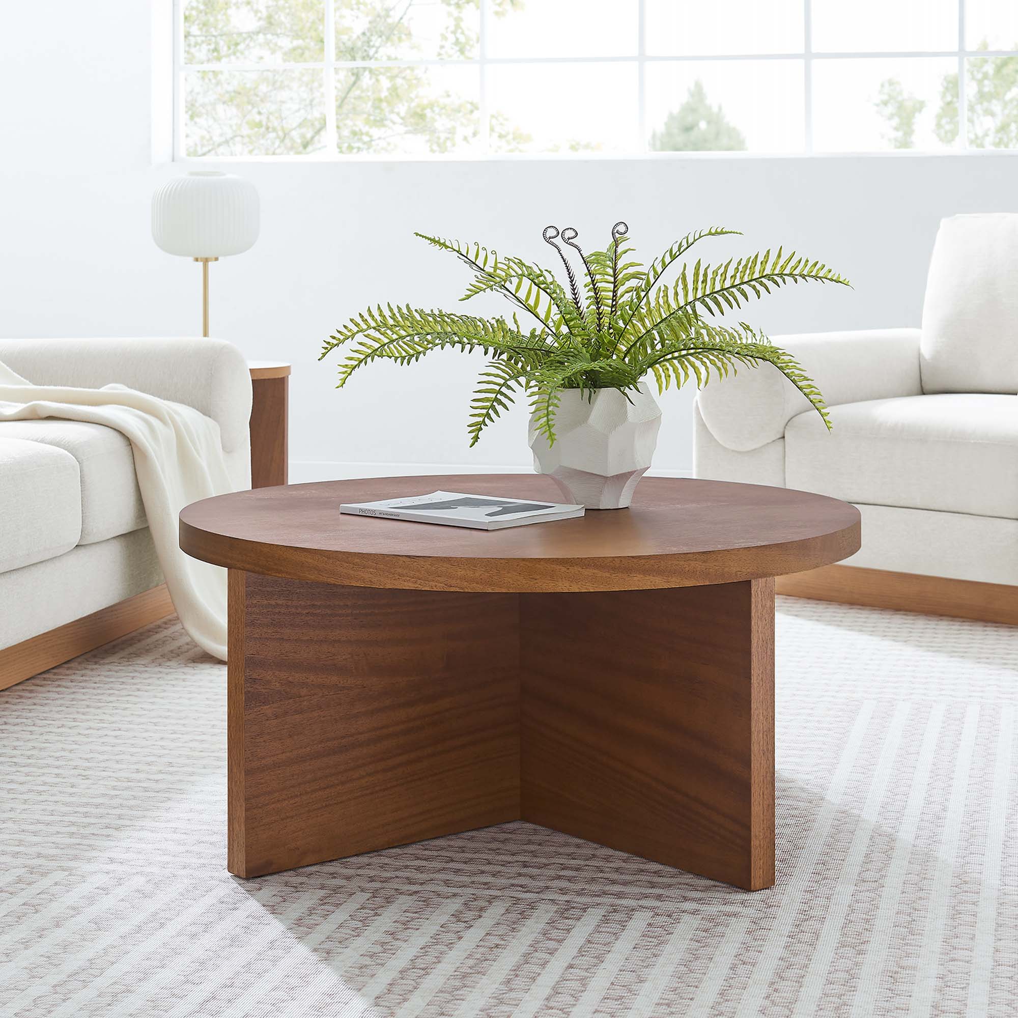 Silas Round Wood Coffee Table - Image 10