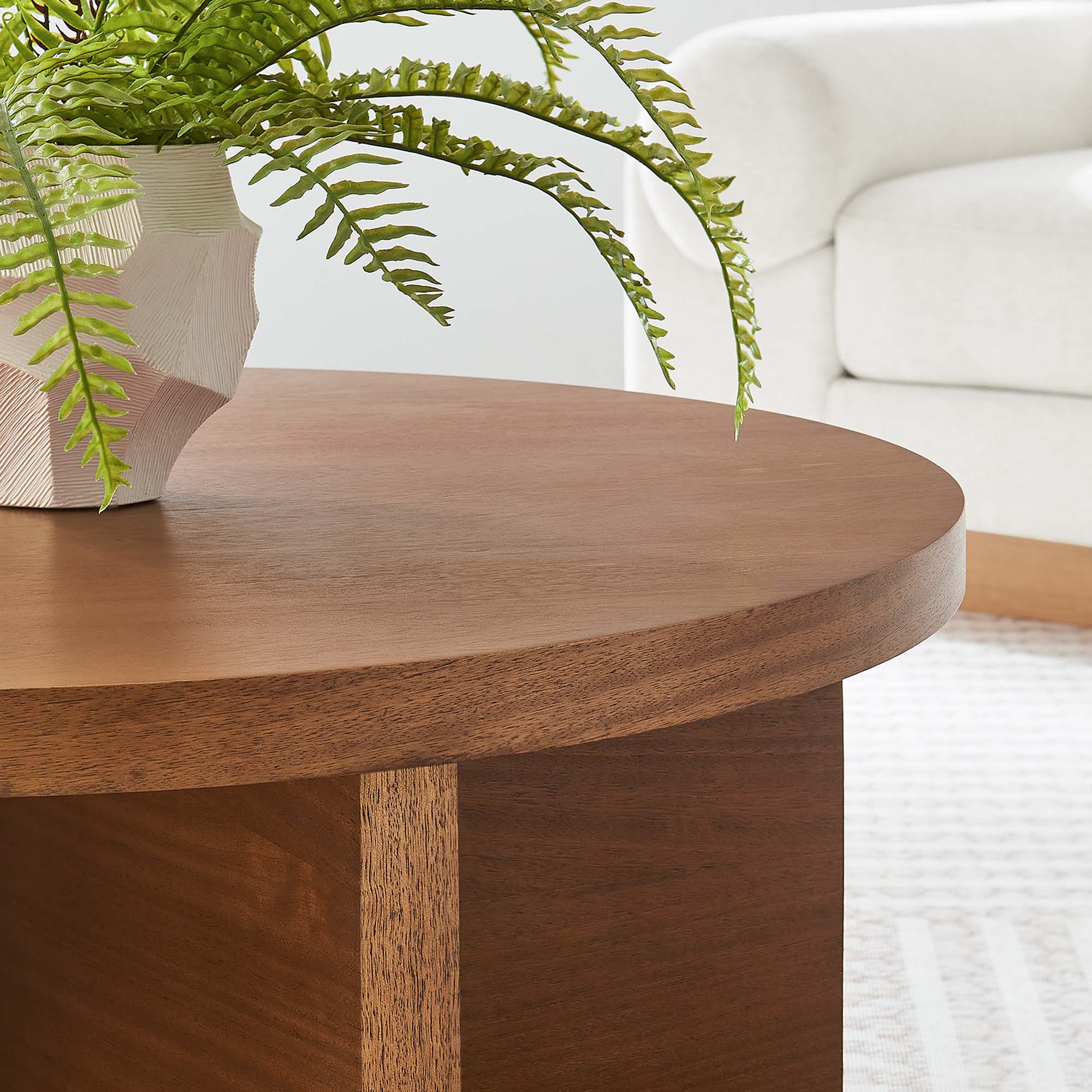 Silas Round Wood Coffee Table - Image 11