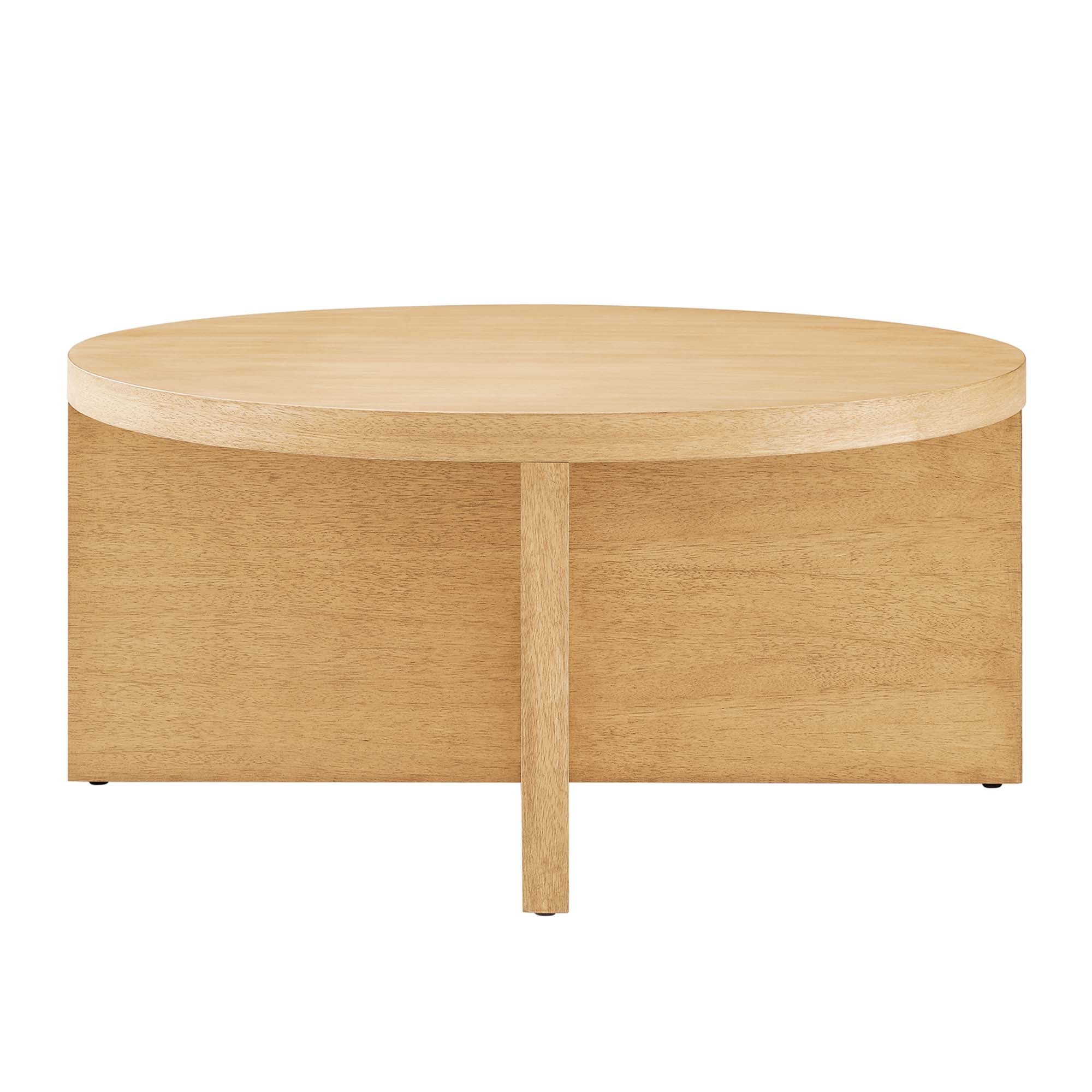 Silas Round Wood Coffee Table - Image 4