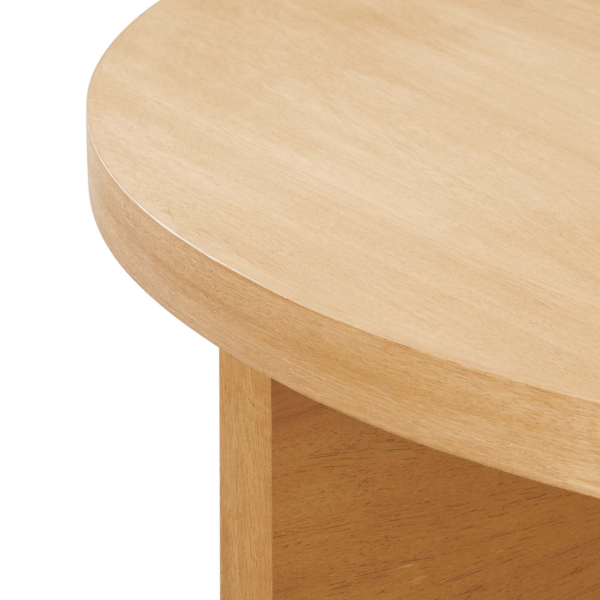 Silas Round Wood Coffee Table - Image 6