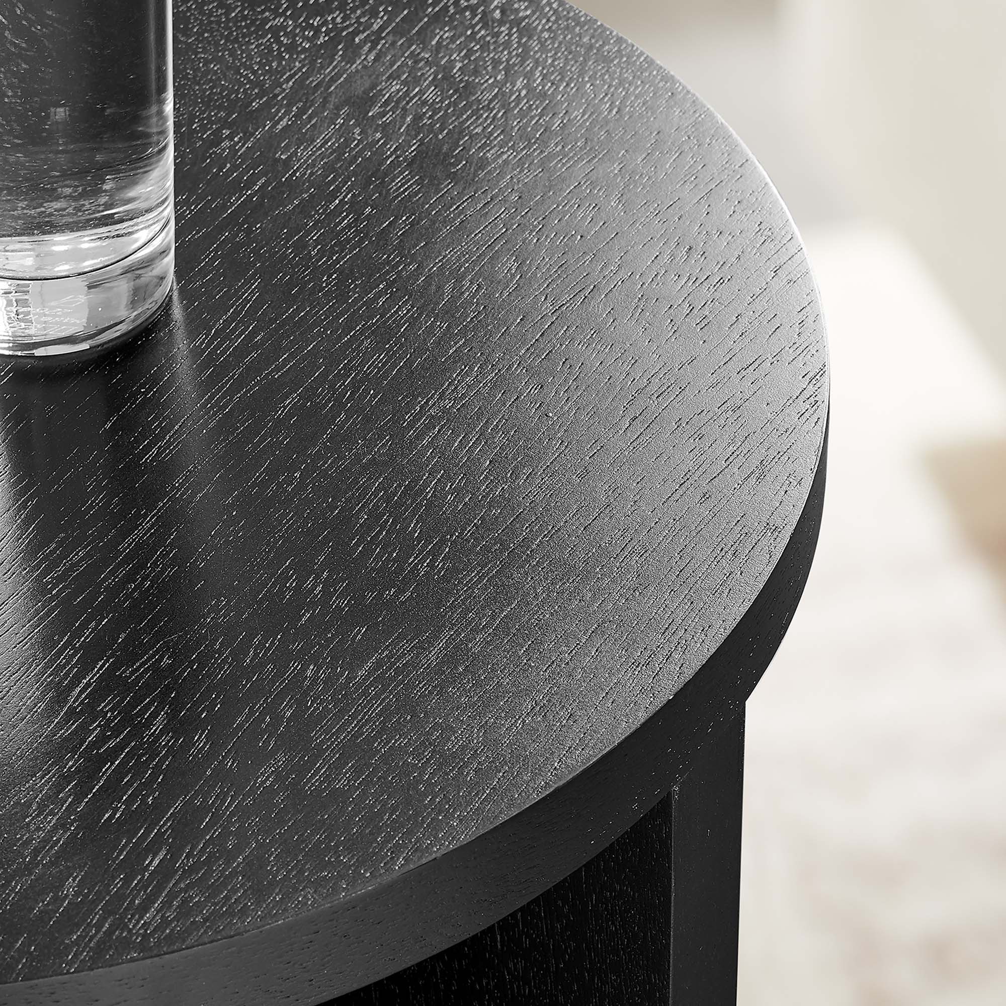 Silas Round Wood Side Table - Image 11