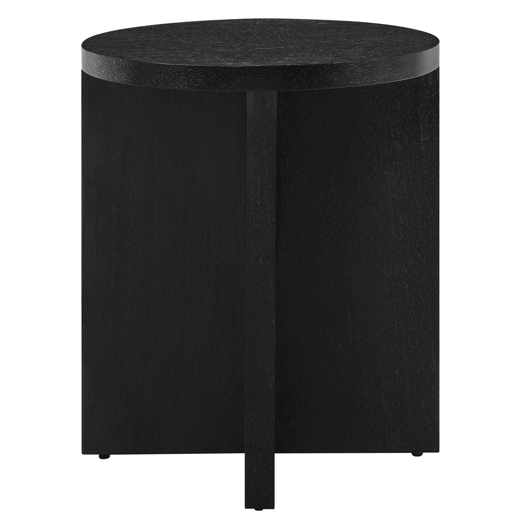Silas Round Wood Side Table - Image 12