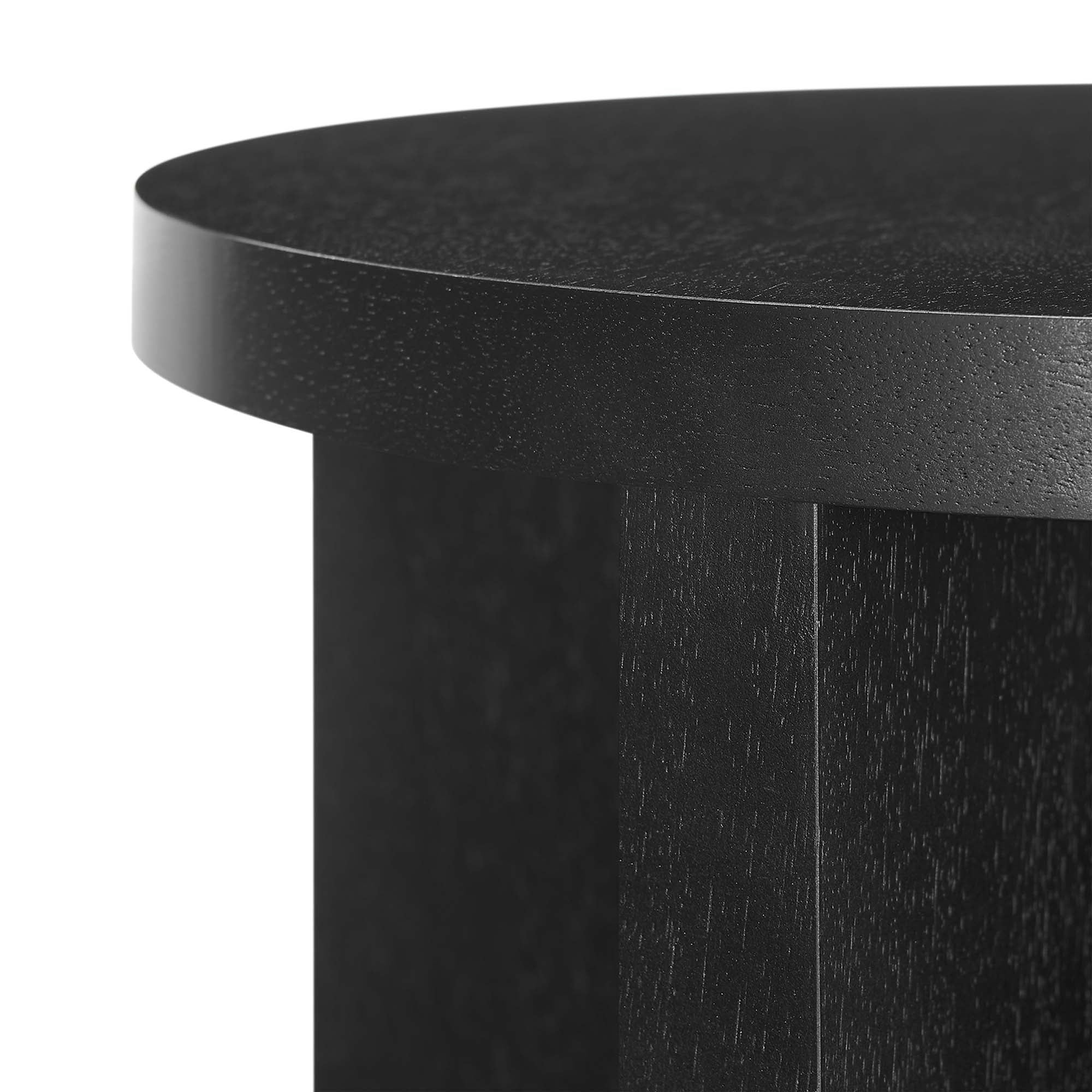 Silas Round Wood Side Table - Image 14