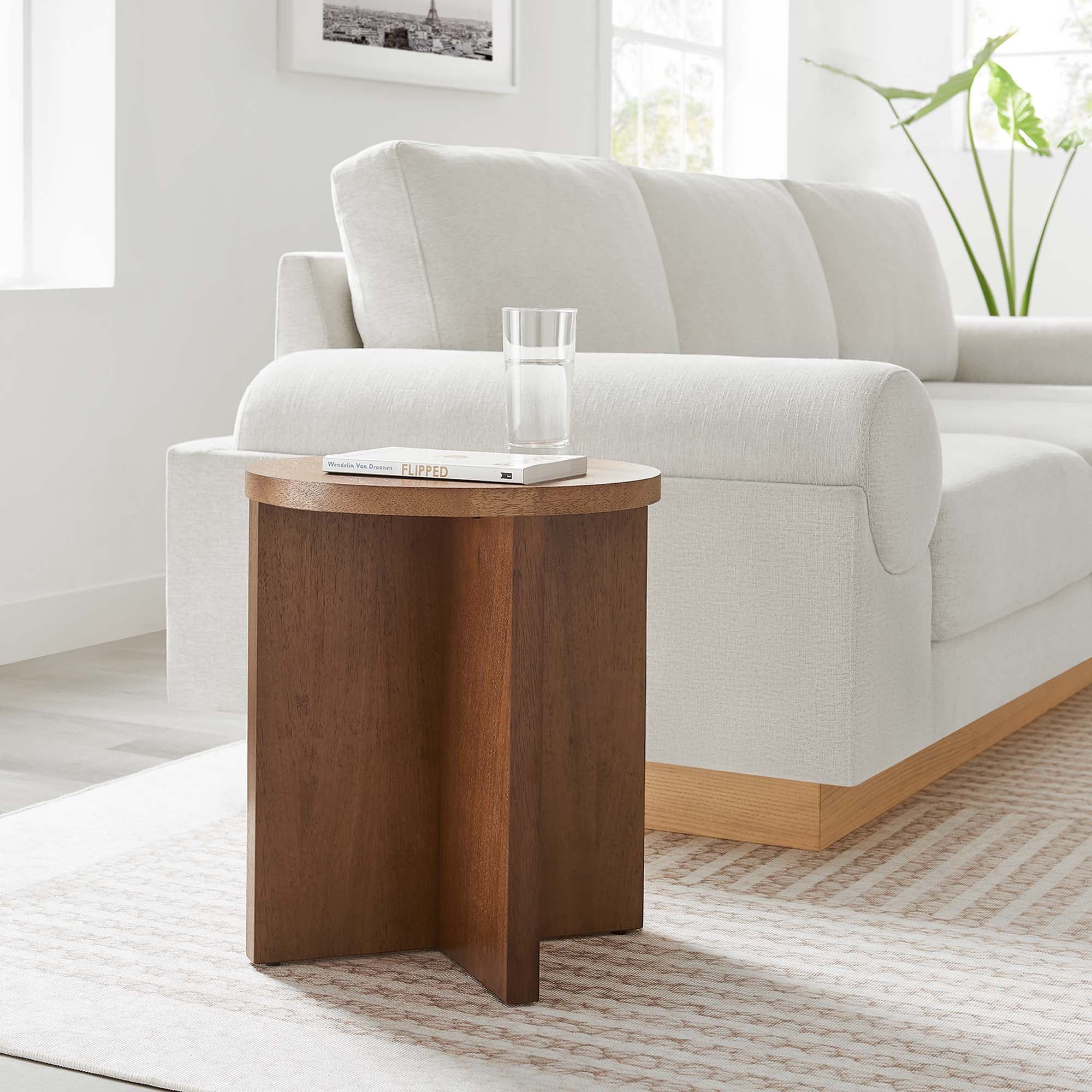 Silas Round Wood Side Table - Image 18