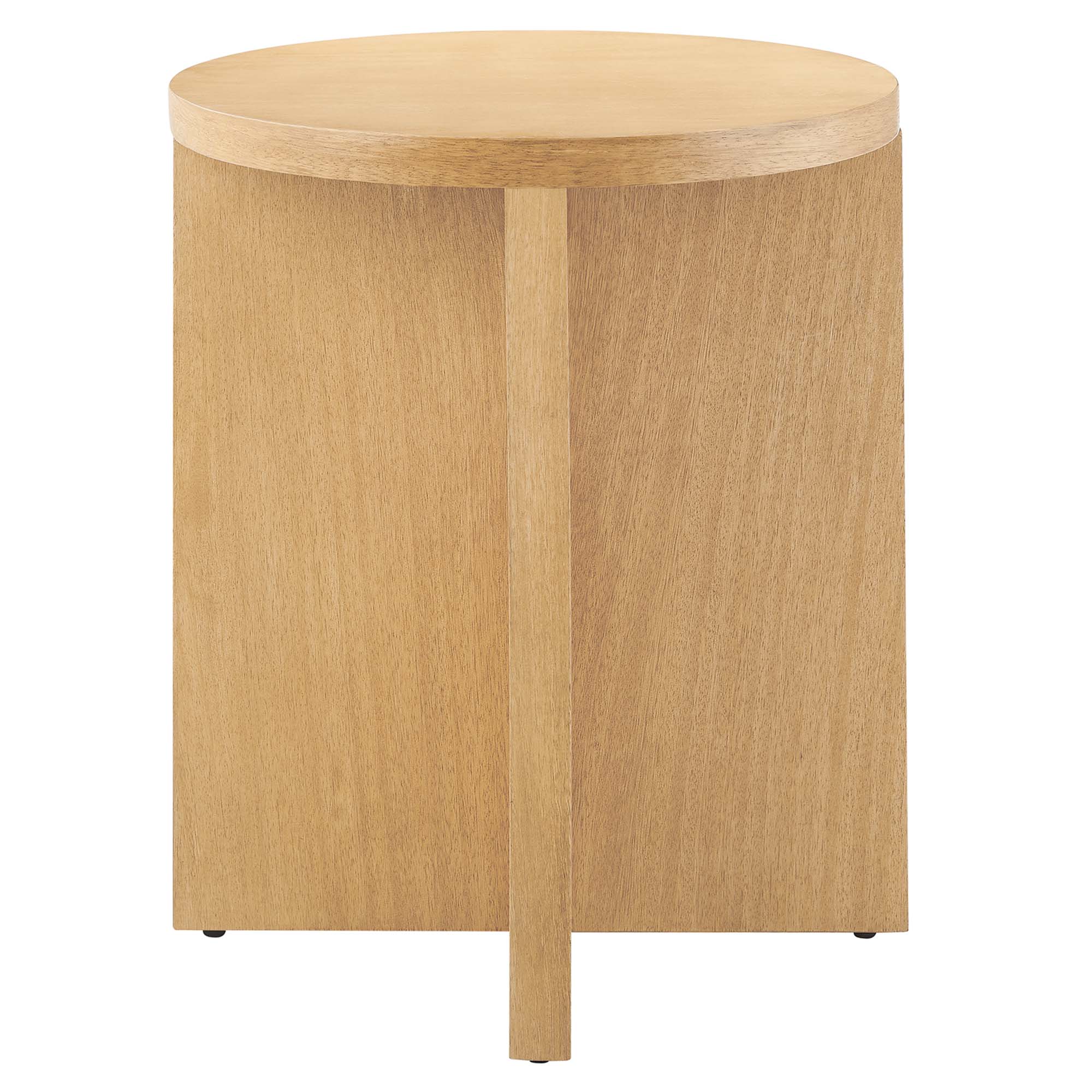 Silas Round Wood Side Table - Image 4