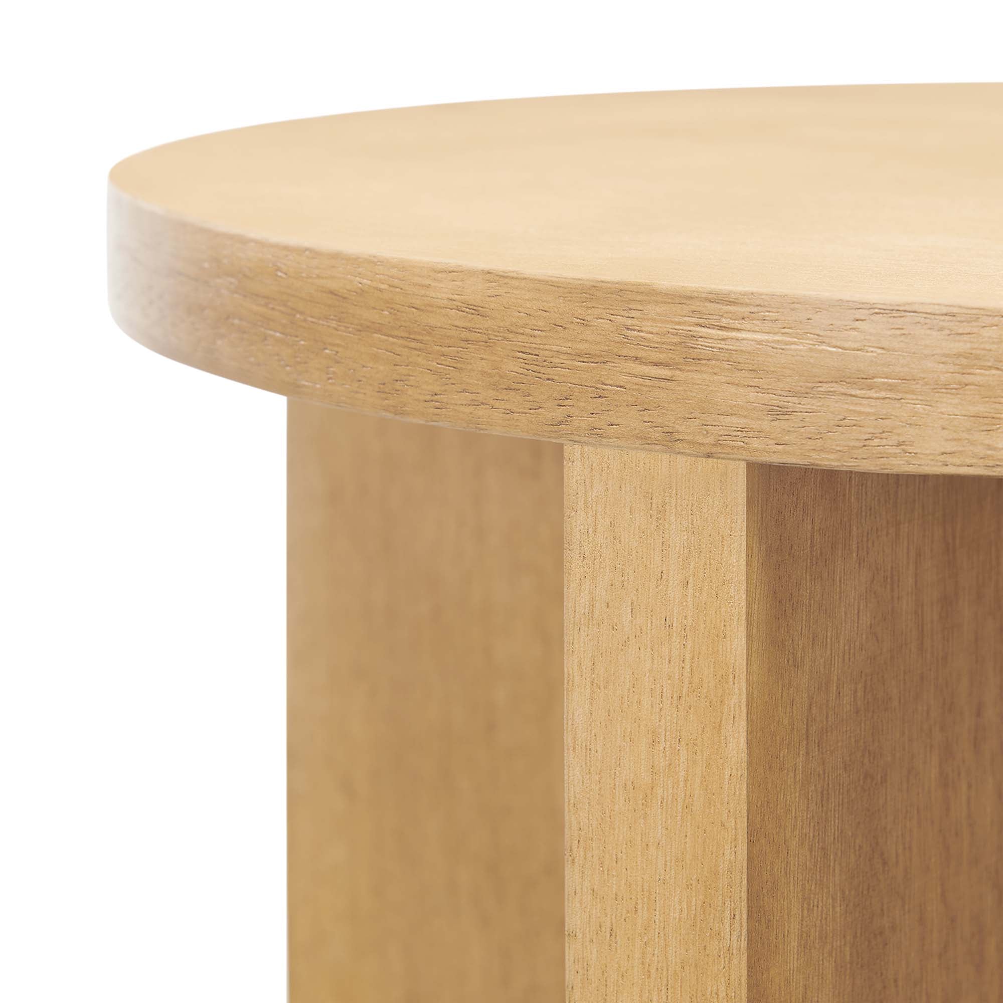 Silas Round Wood Side Table - Image 6